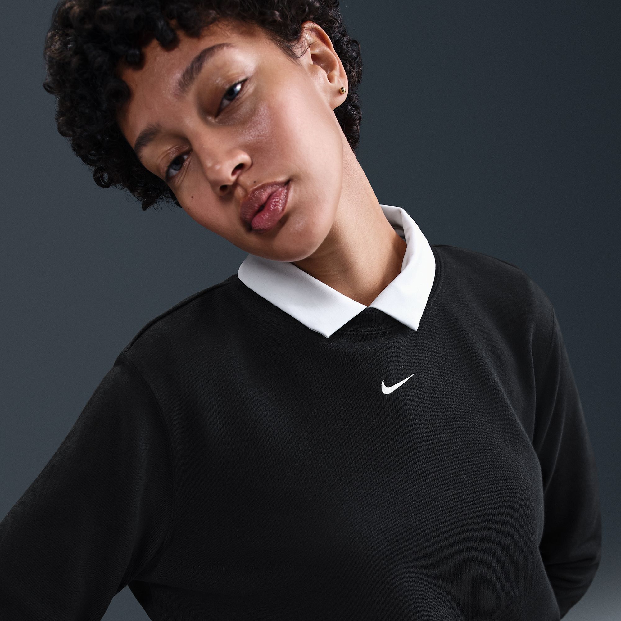 Nike Women's Sportswear Chill Terry Crew-Neck French Terry Sweatshirt product image