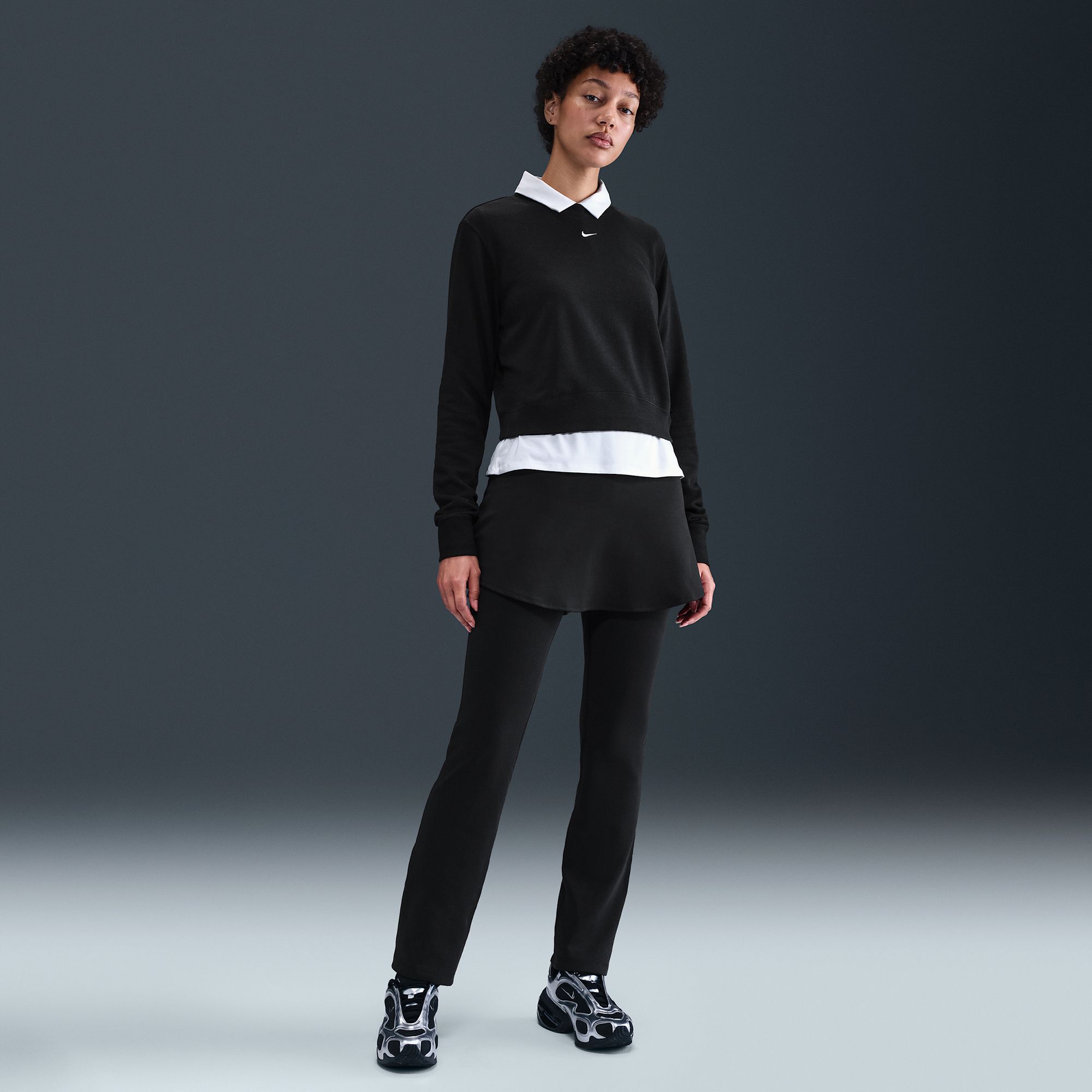 Nike Women's Sportswear Chill Terry Crew-Neck French Terry Sweatshirt product image