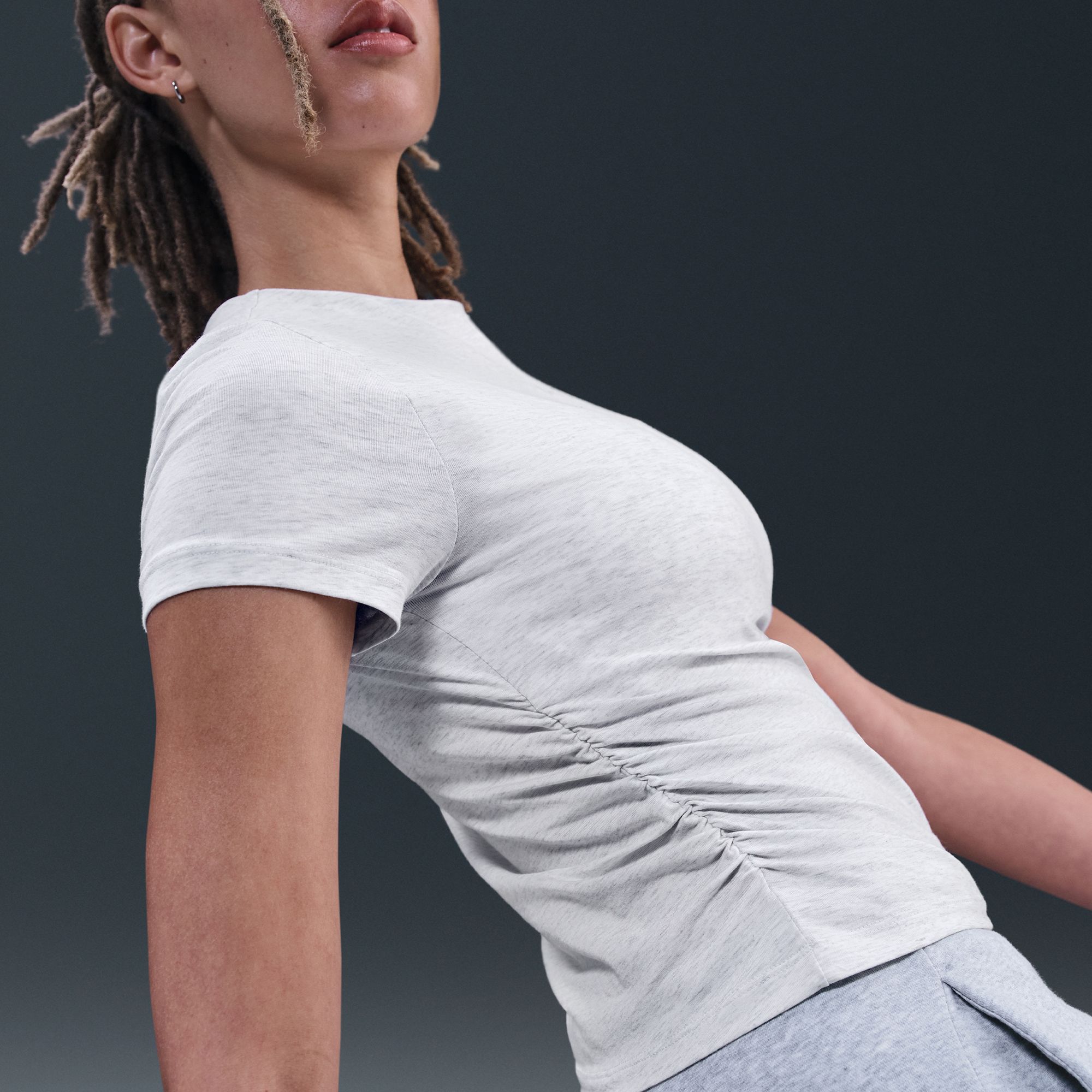 Nike Women's Sportswear Chill Knit Tight Short-Sleeve Mock-Neck Top product image