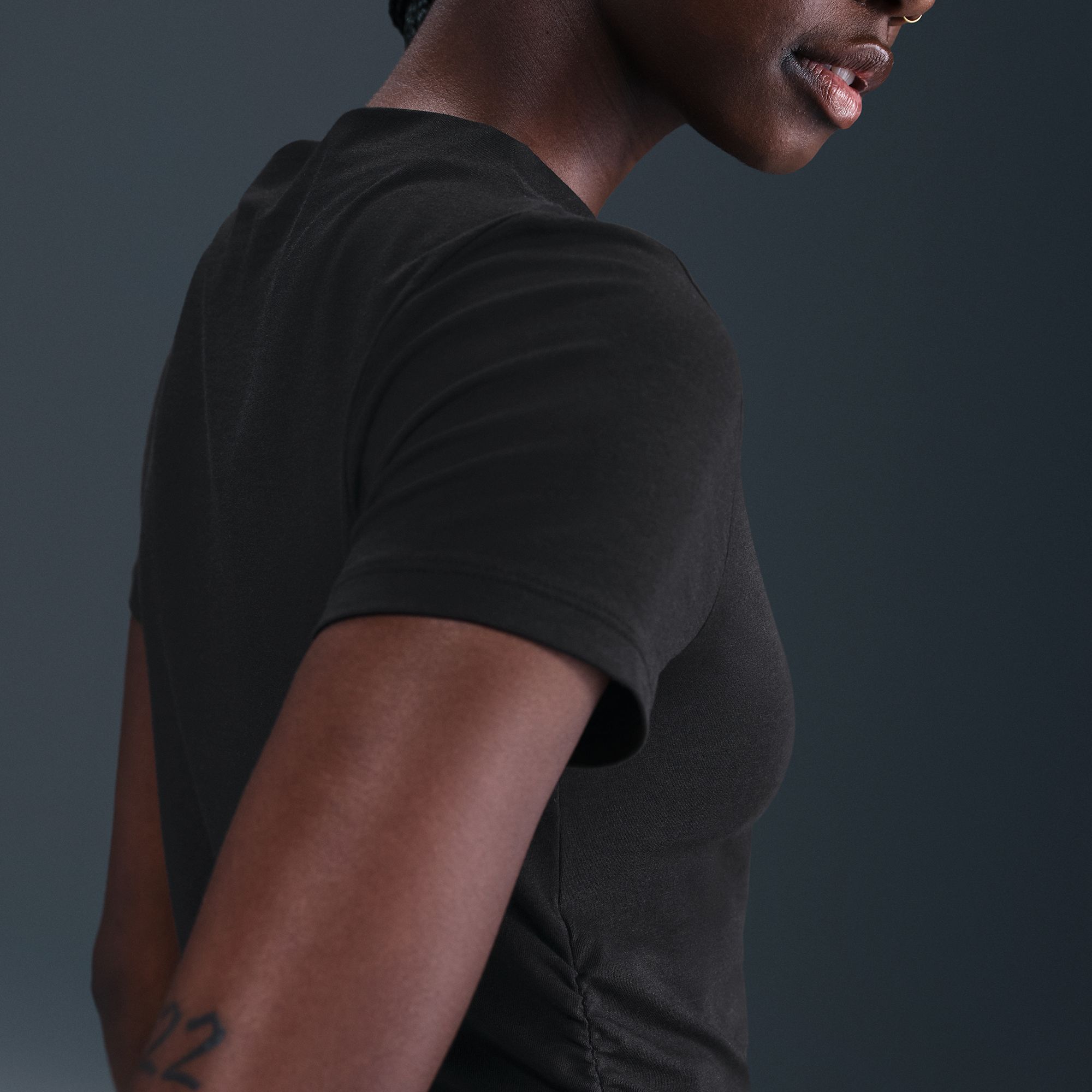 Nike Women's Sportswear Chill Knit Tight Short-Sleeve Mock-Neck Top product image