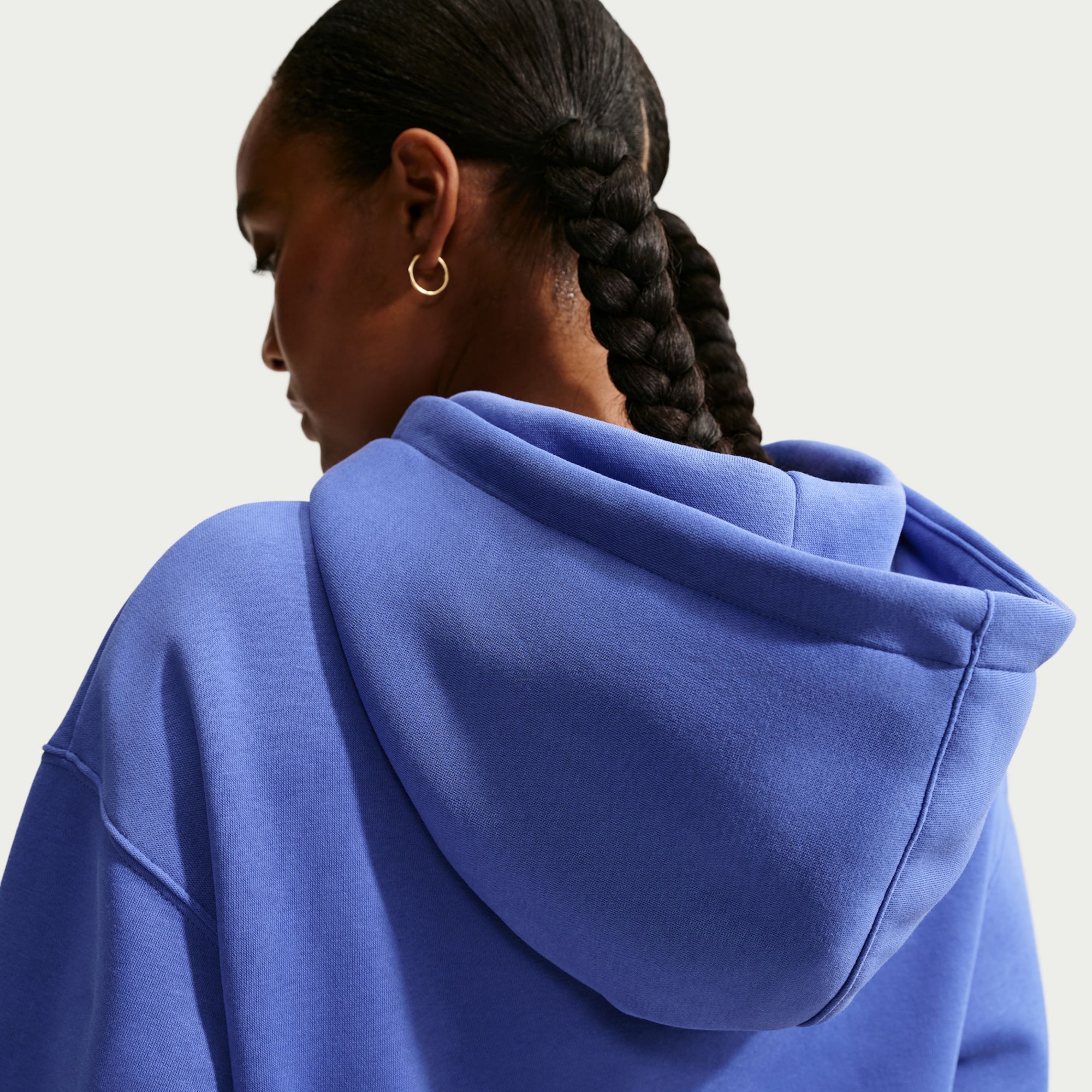 Nike Women's Sportswear Phoenix Fleece Loose Full-Zip Cropped Hoodie product image