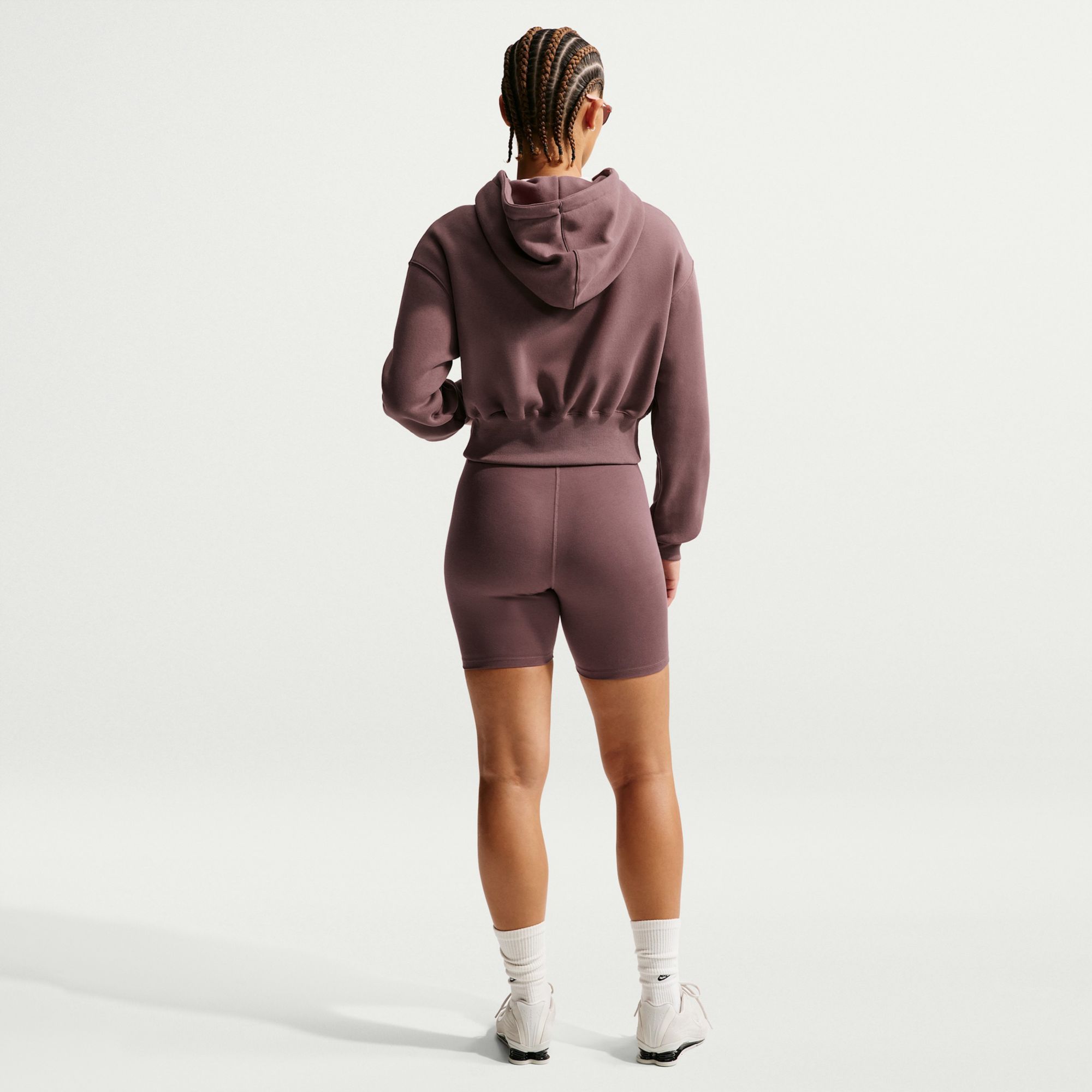 Nike Women's Sportswear Phoenix Fleece Loose Full-Zip Cropped Hoodie product image