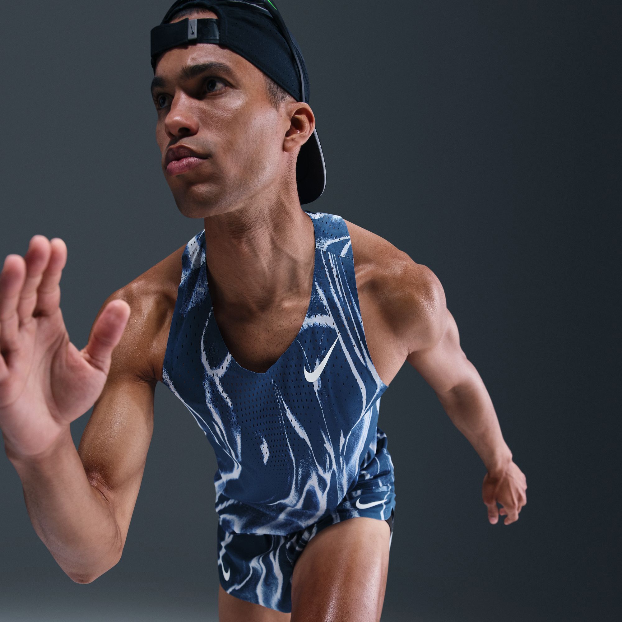 Nike Men's Dri-FIT ADV AeroSwift Allover Print Singlet product image