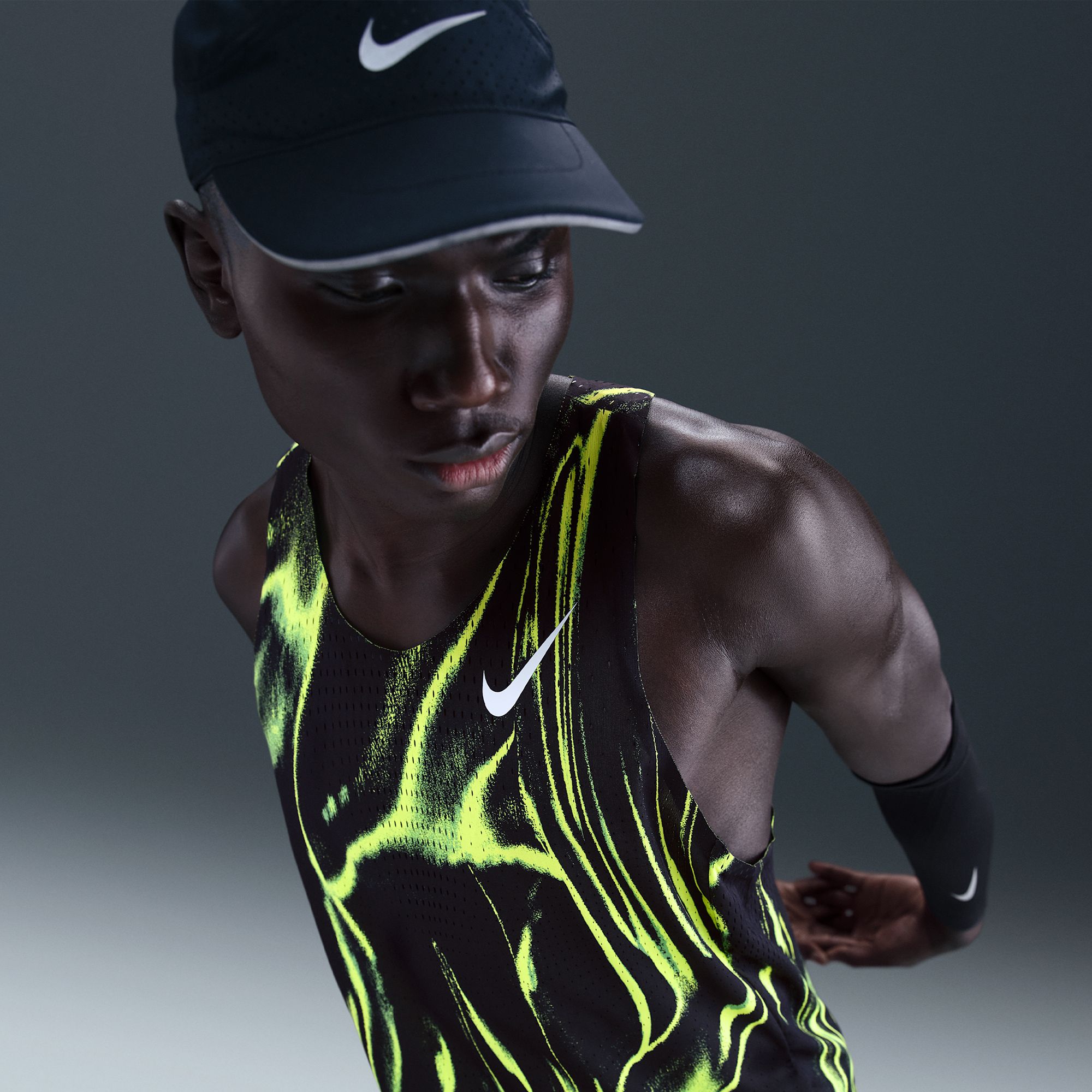 Nike Men's Dri-FIT ADV AeroSwift Allover Print Singlet product image