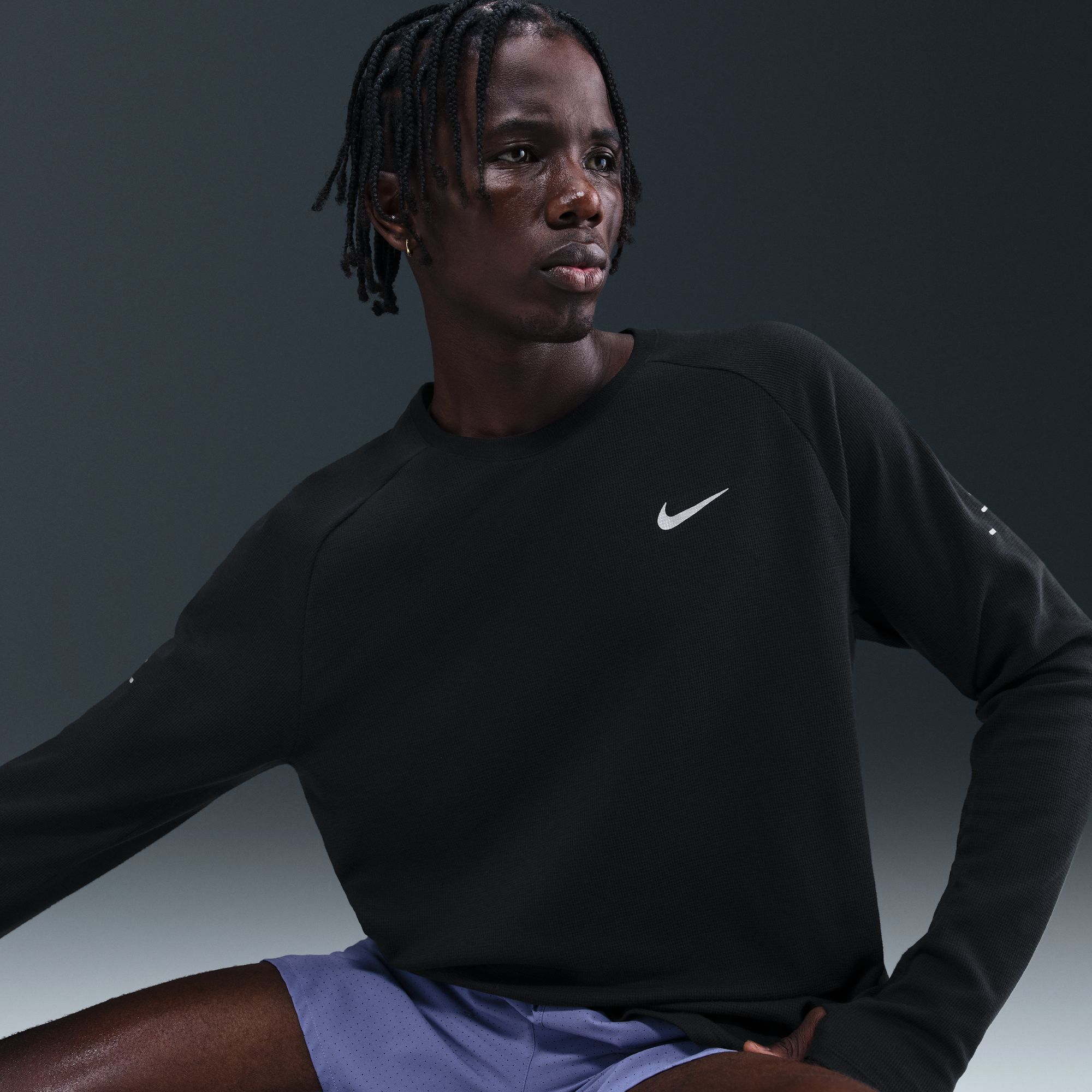 Nike Men's Dri-FIT Stride Waffle Crewneck Shirt product image