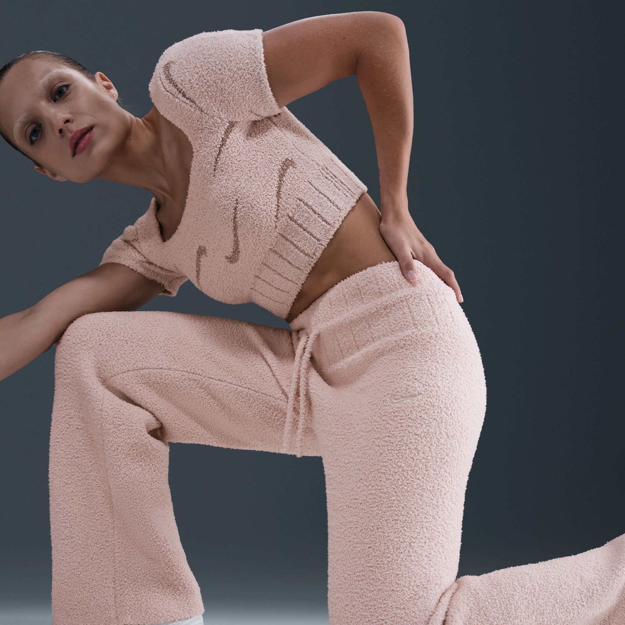 Nike Women's Sportswear Phoenix Cozy Bouclé Slim Knit Pants product image