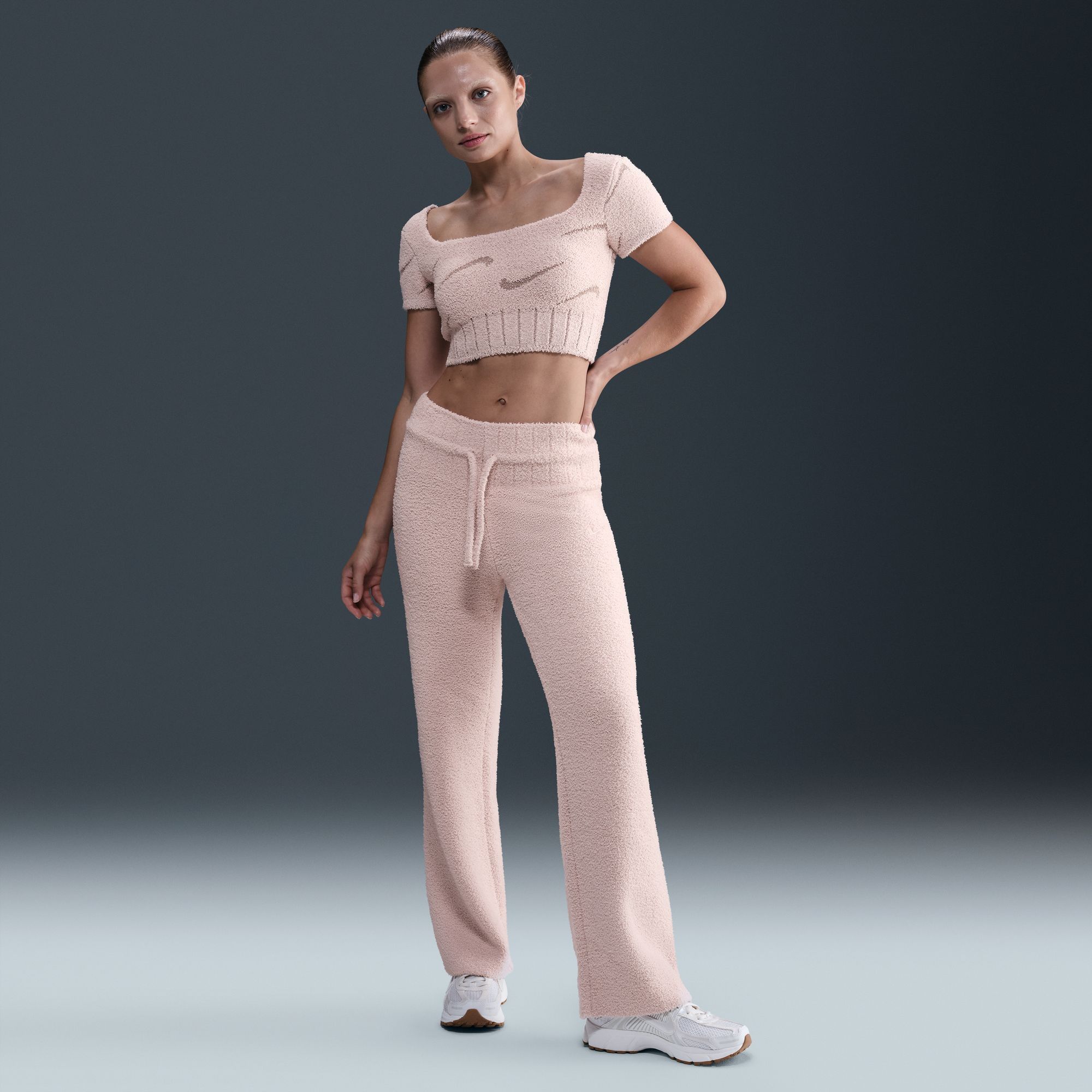 Nike Women's Sportswear Phoenix Cozy Bouclé Slim Knit Pants product image