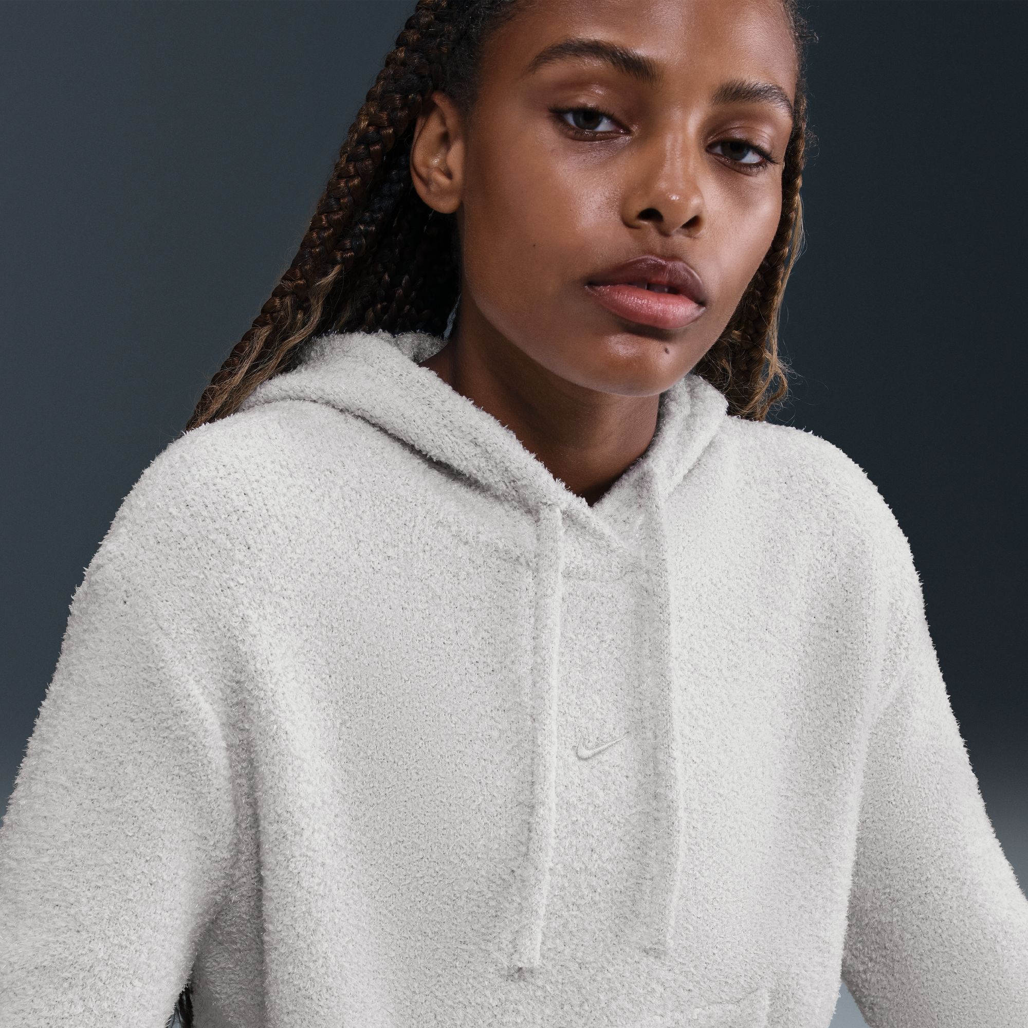 Nike Women's Sportswear Phoenix Cozy Bouclé Loose Knit Hoodie product image