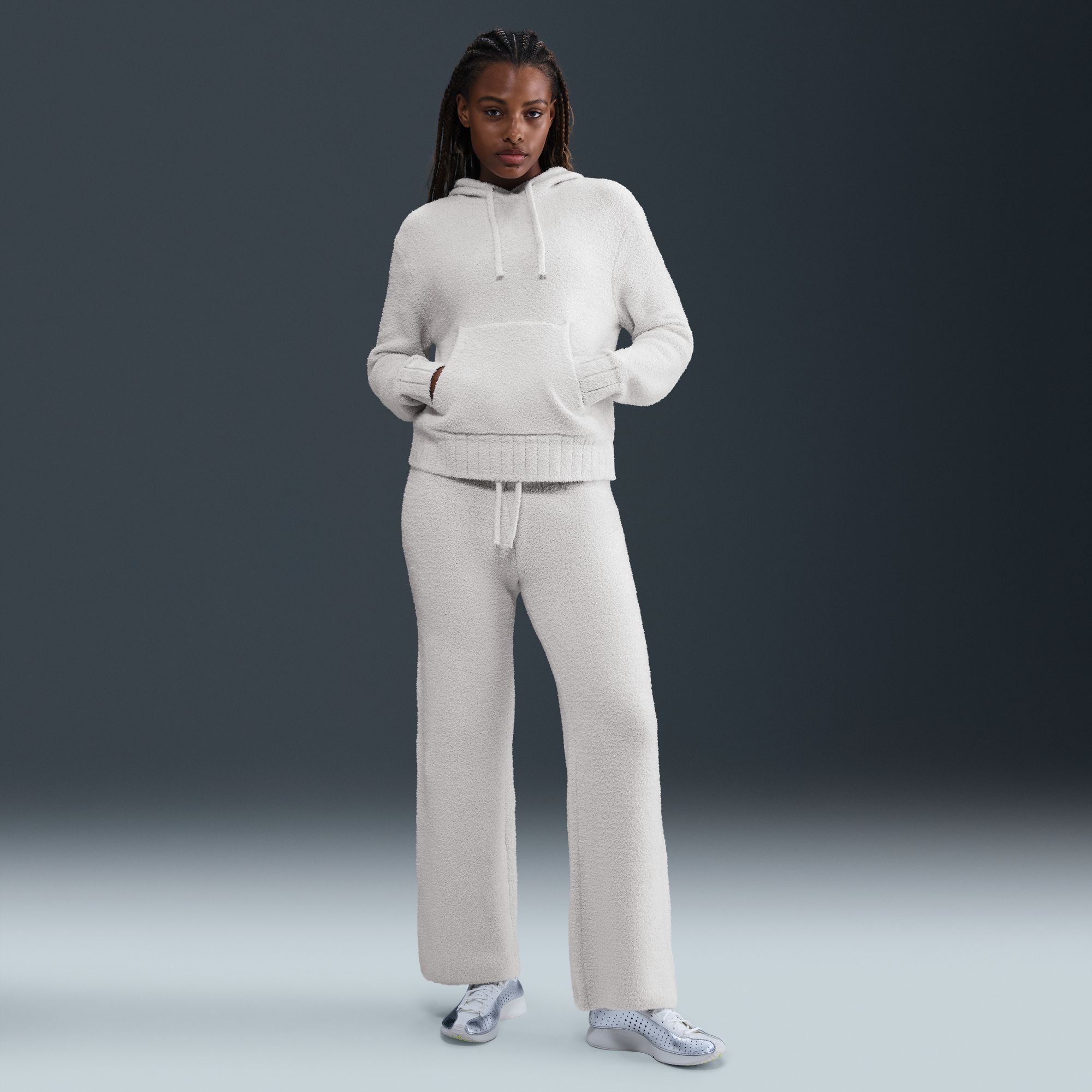 Nike Women's Sportswear Phoenix Cozy Bouclé Loose Knit Hoodie product image