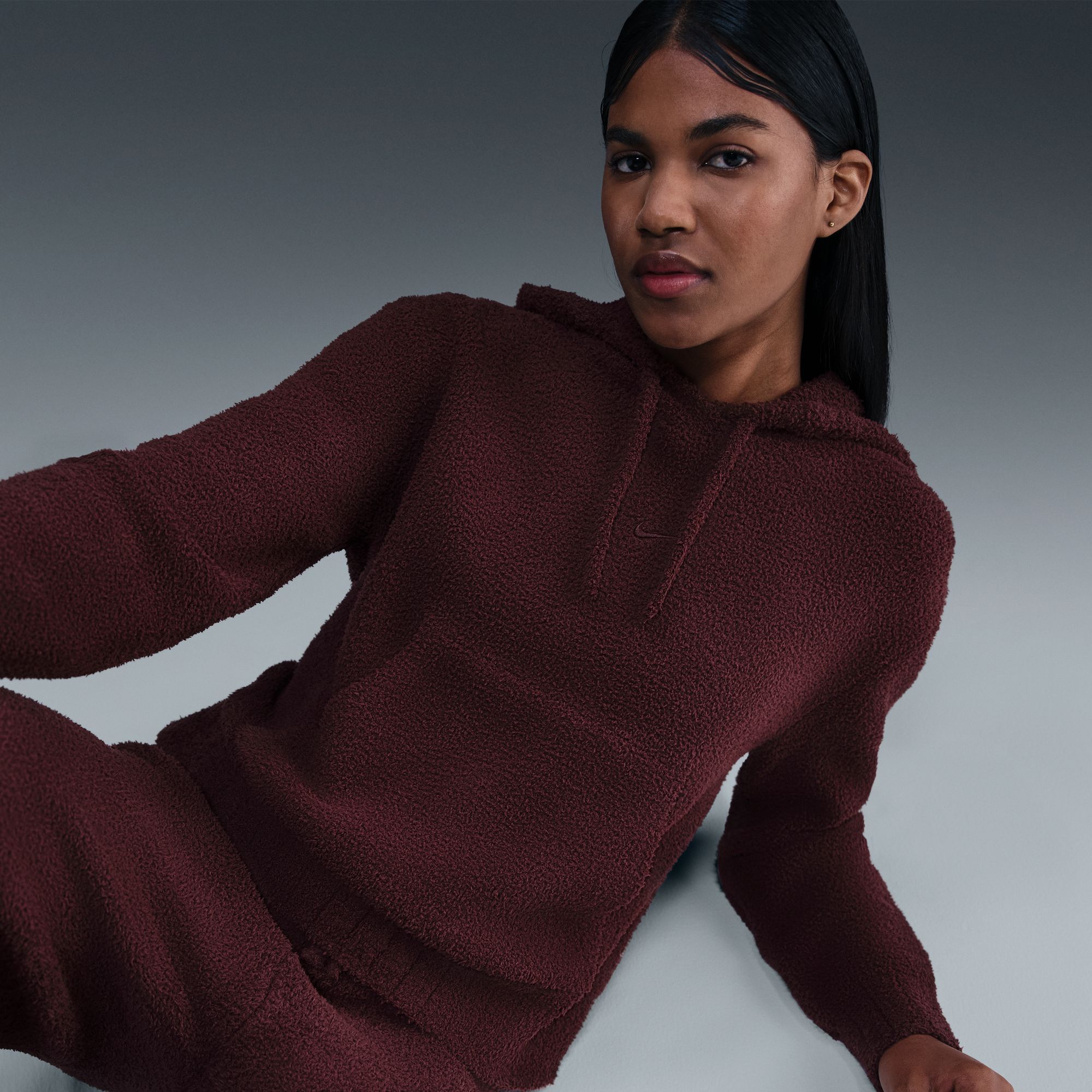 Nike Women's Sportswear Phoenix Cozy Bouclé Loose Knit Hoodie product image