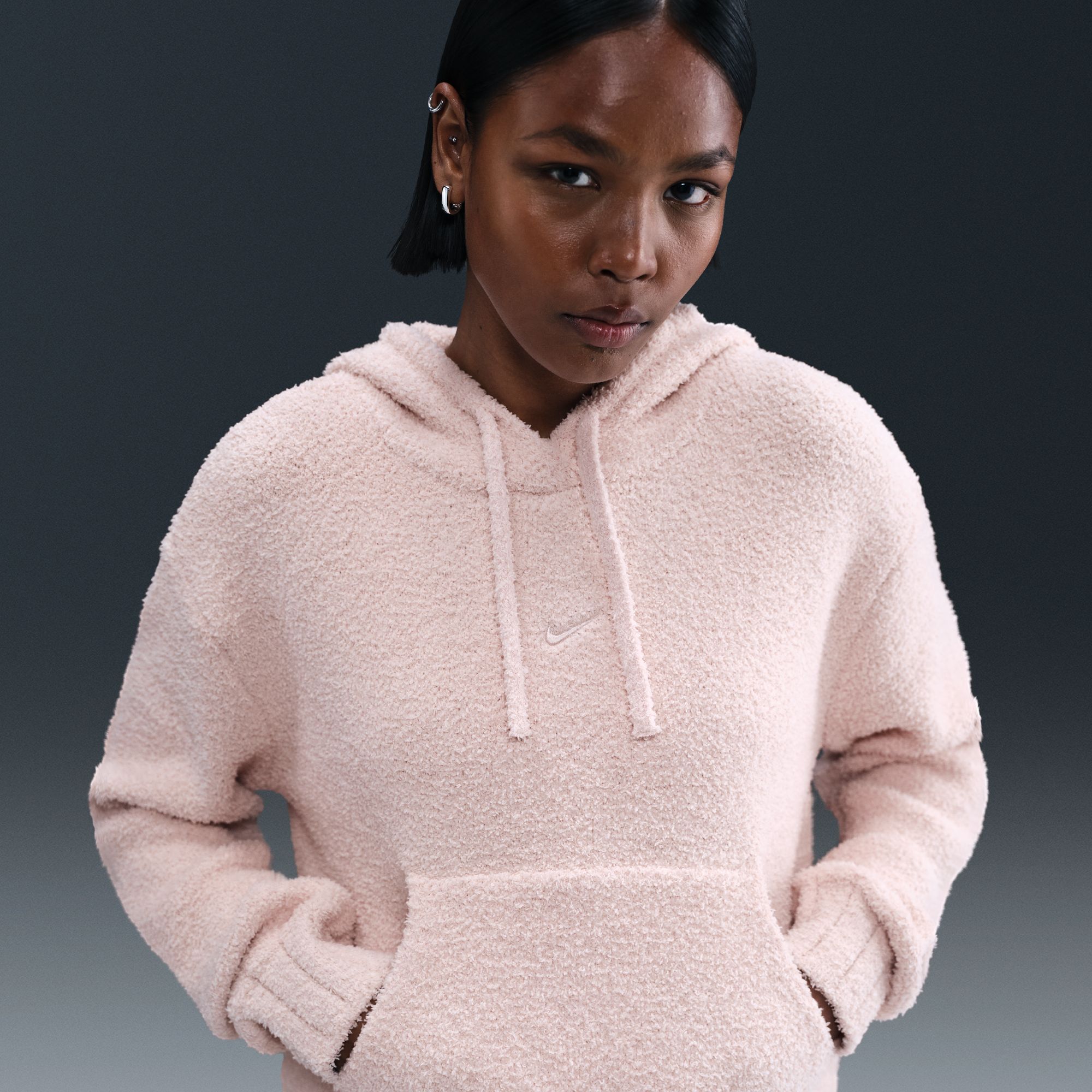 Nike Women's Sportswear Phoenix Cozy Bouclé Loose Knit Hoodie product image