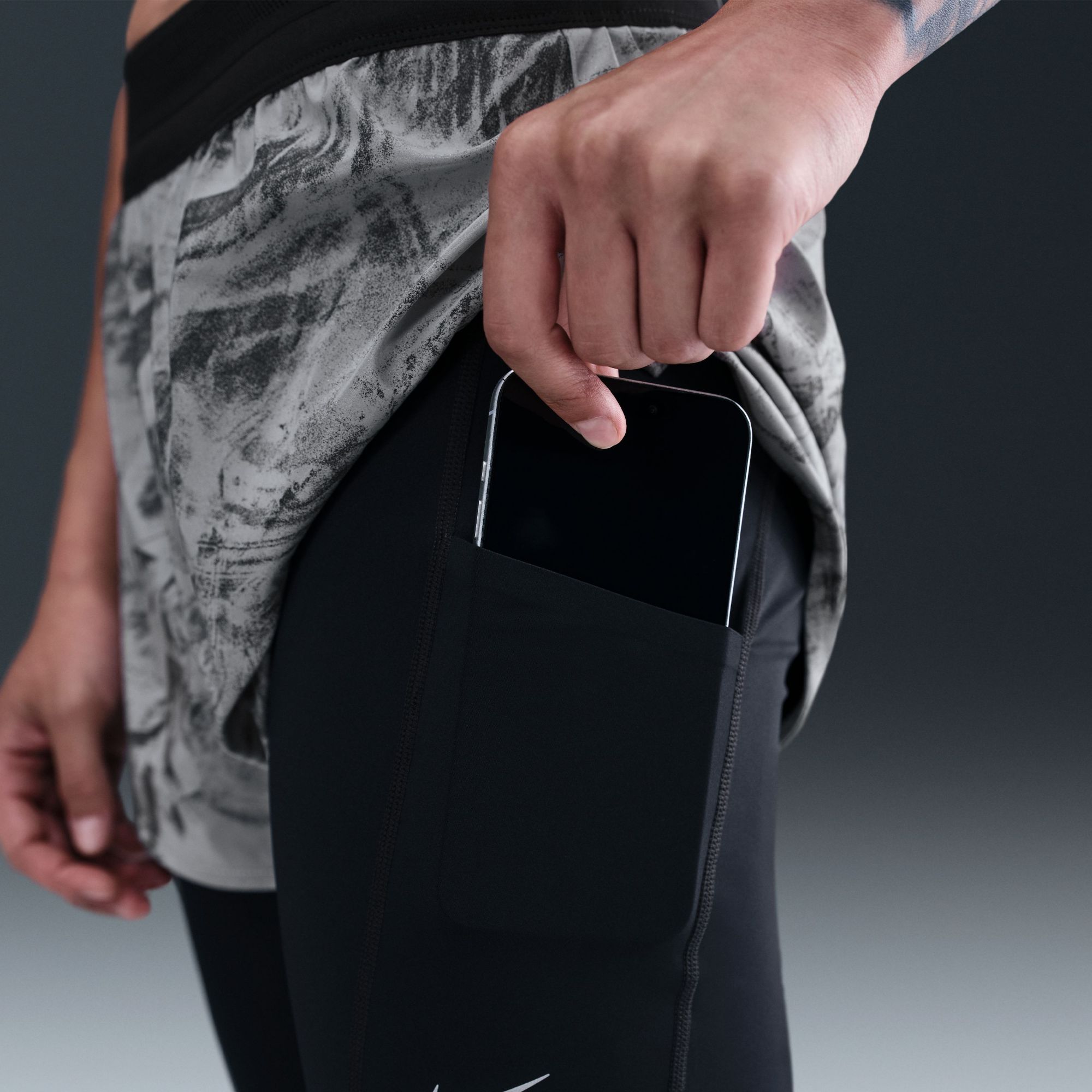 Nike Women's Swift Mid-Rise 2-in-1 Running Shorts with Reflective Accents product image