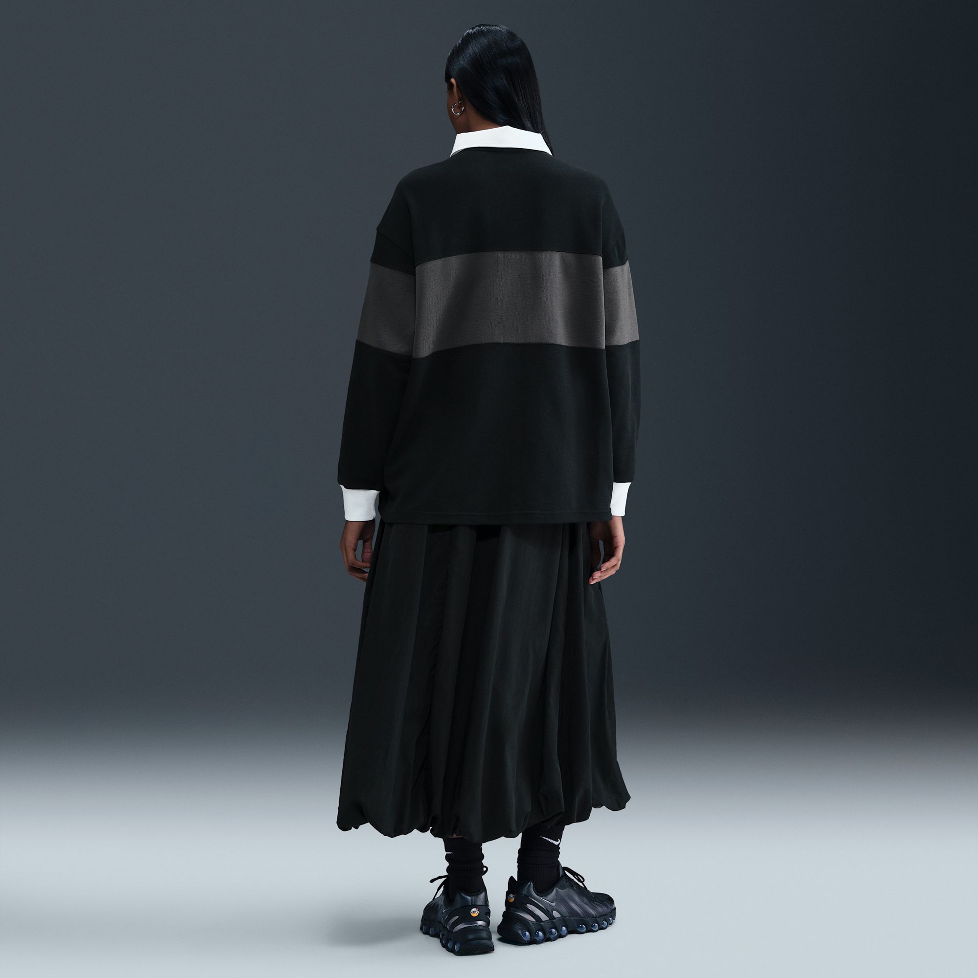 Nike Women's Sportswear Long-Sleeve Graphic Polo Top product image