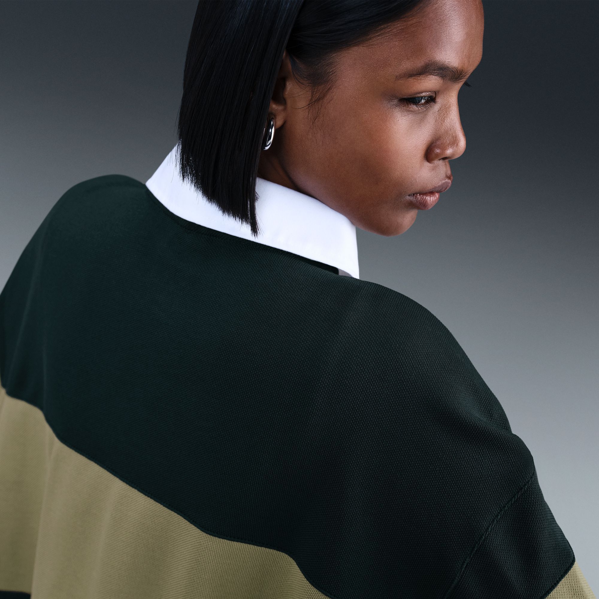 Nike Women's Sportswear Long-Sleeve Graphic Polo Top product image