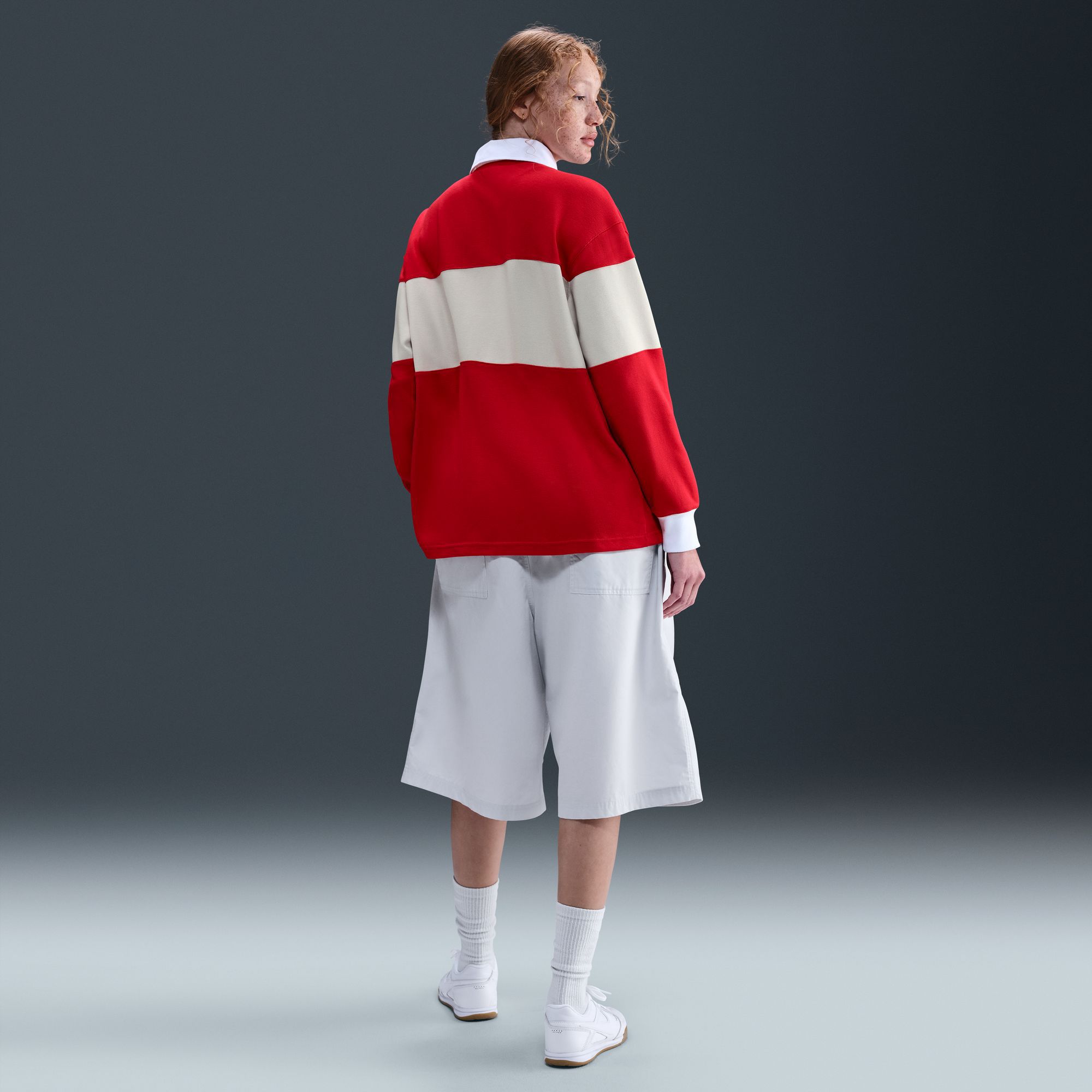 Nike Women's Sportswear Long-Sleeve Graphic Polo Top product image