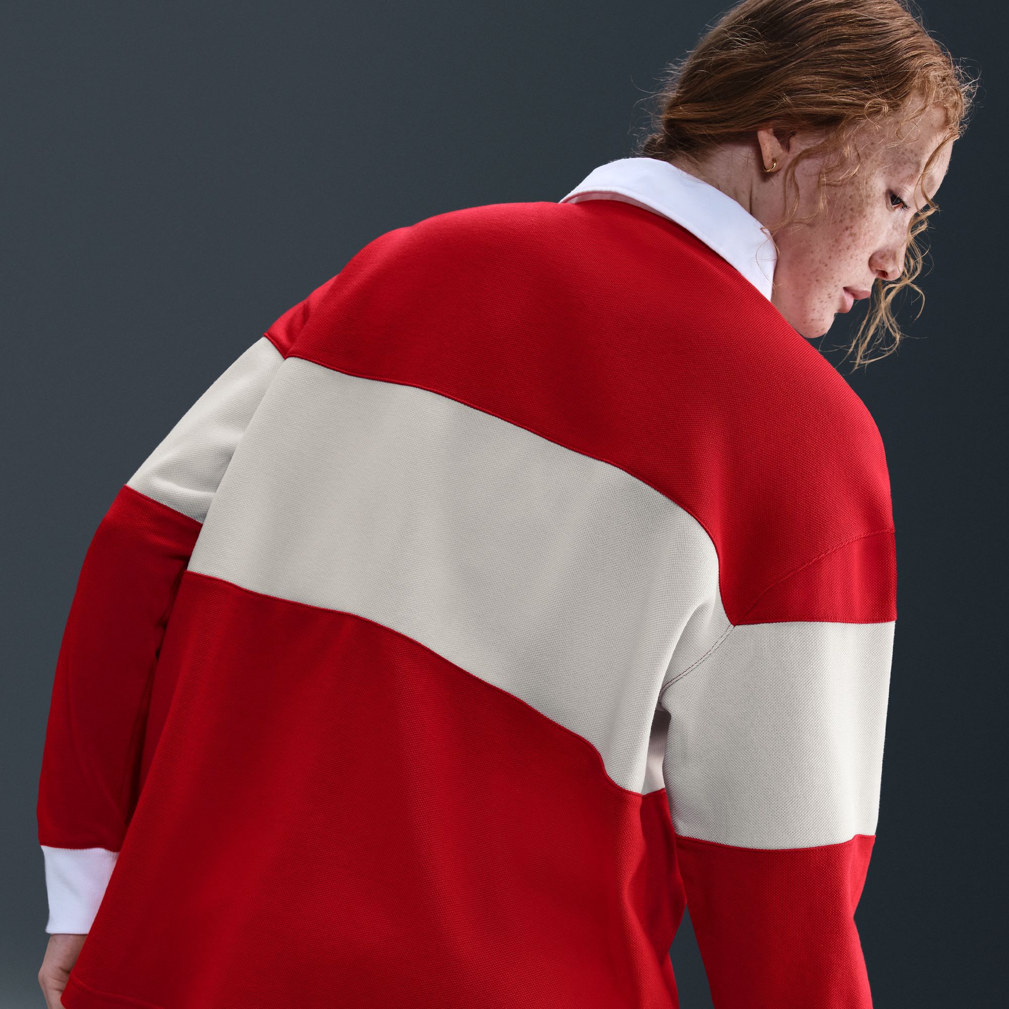 Nike Women's Sportswear Long-Sleeve Graphic Polo Top product image