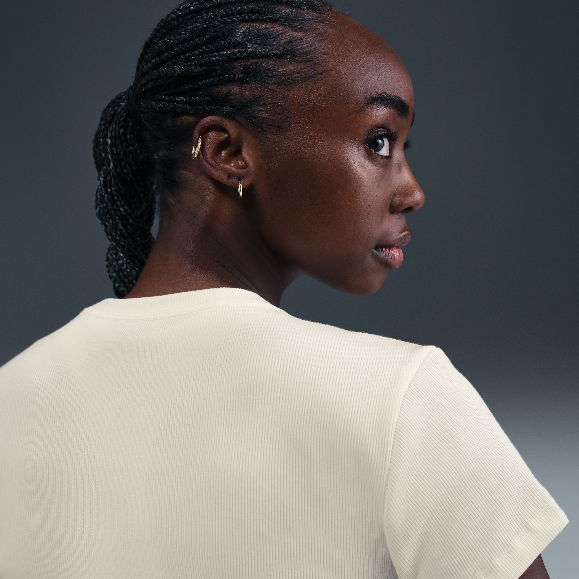 Nike Women's Sportswear Tight Ribbed Short-Sleeve T-Shirt product image