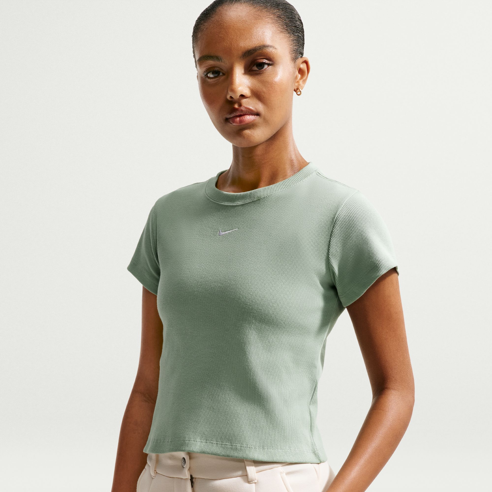 Nike Women's Sportswear Tight Ribbed Short-Sleeve T-Shirt product image