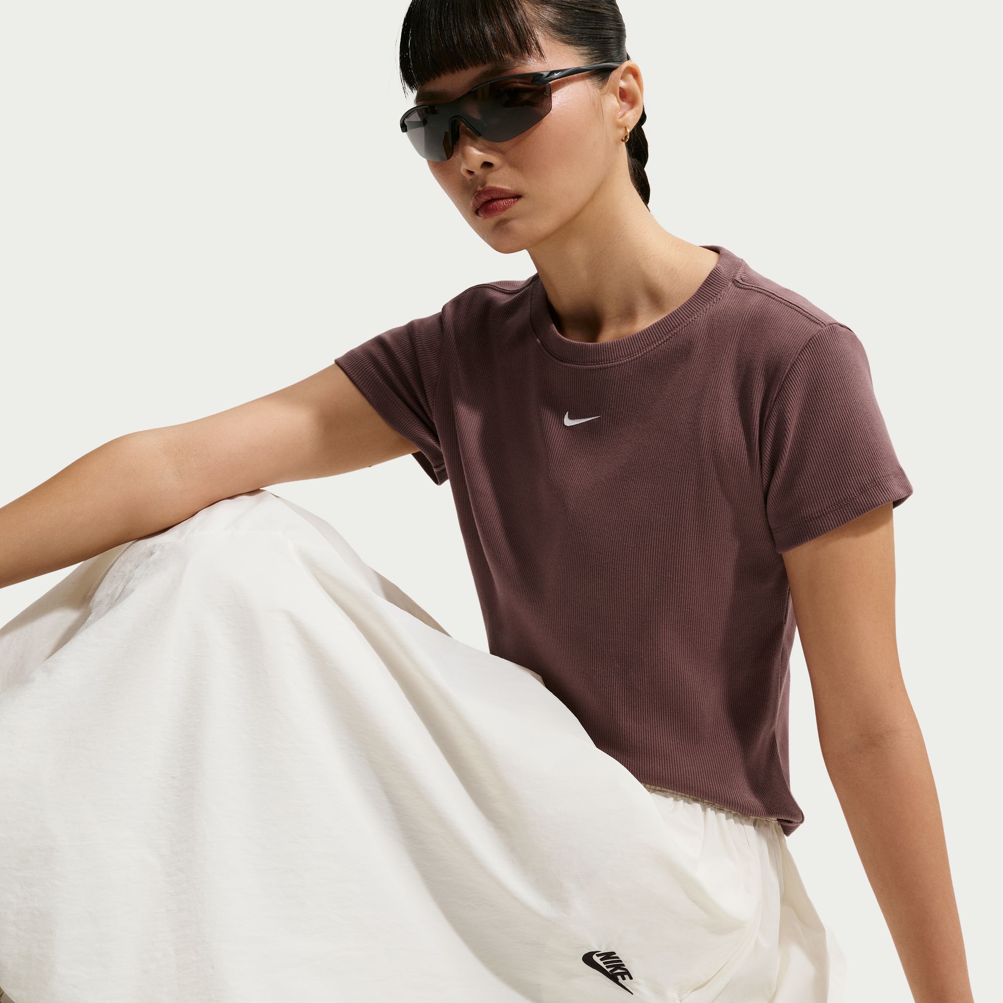 Nike Women's Sportswear Tight Ribbed Short-Sleeve T-Shirt product image