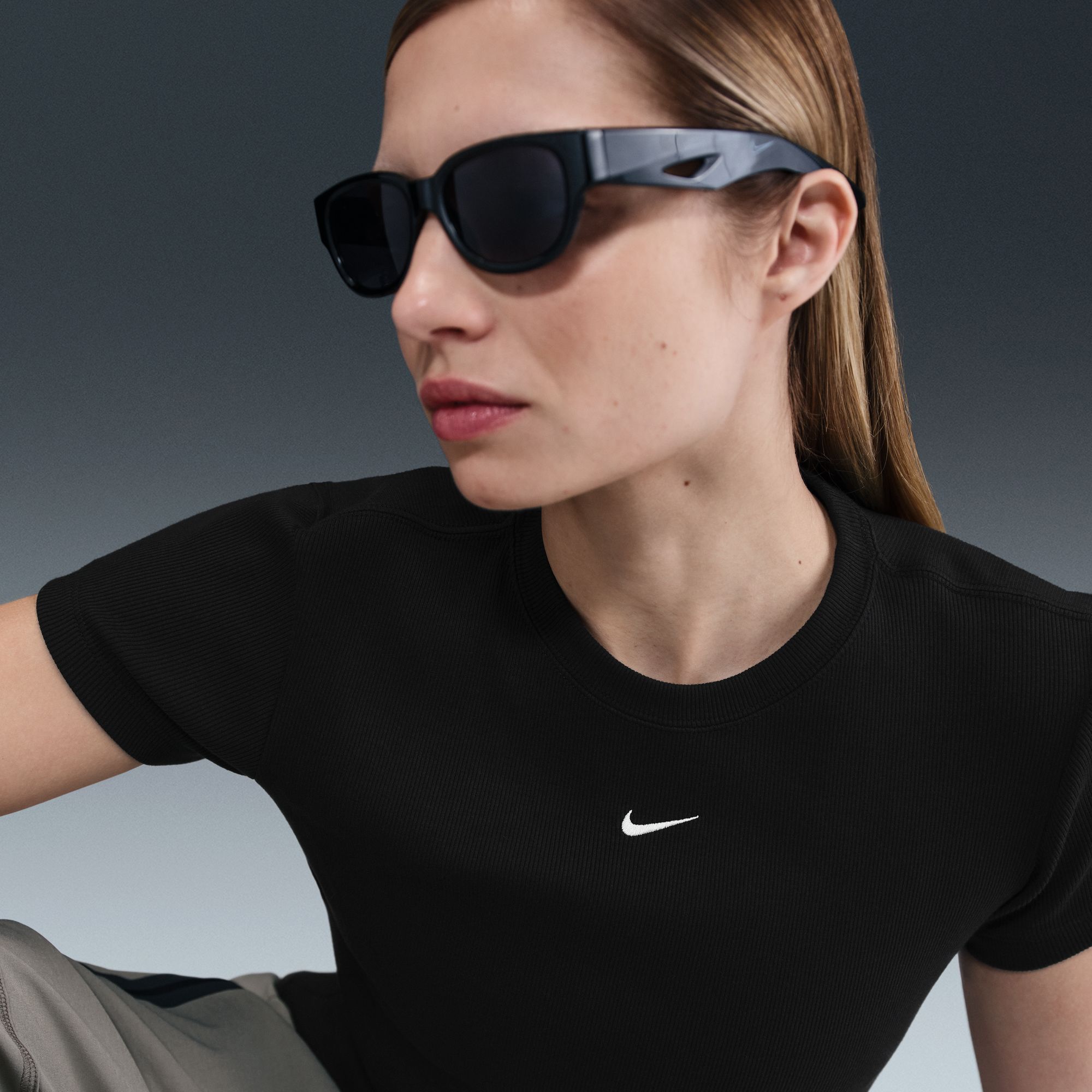 Nike Women's Sportswear Tight Ribbed Short-Sleeve T-Shirt product image