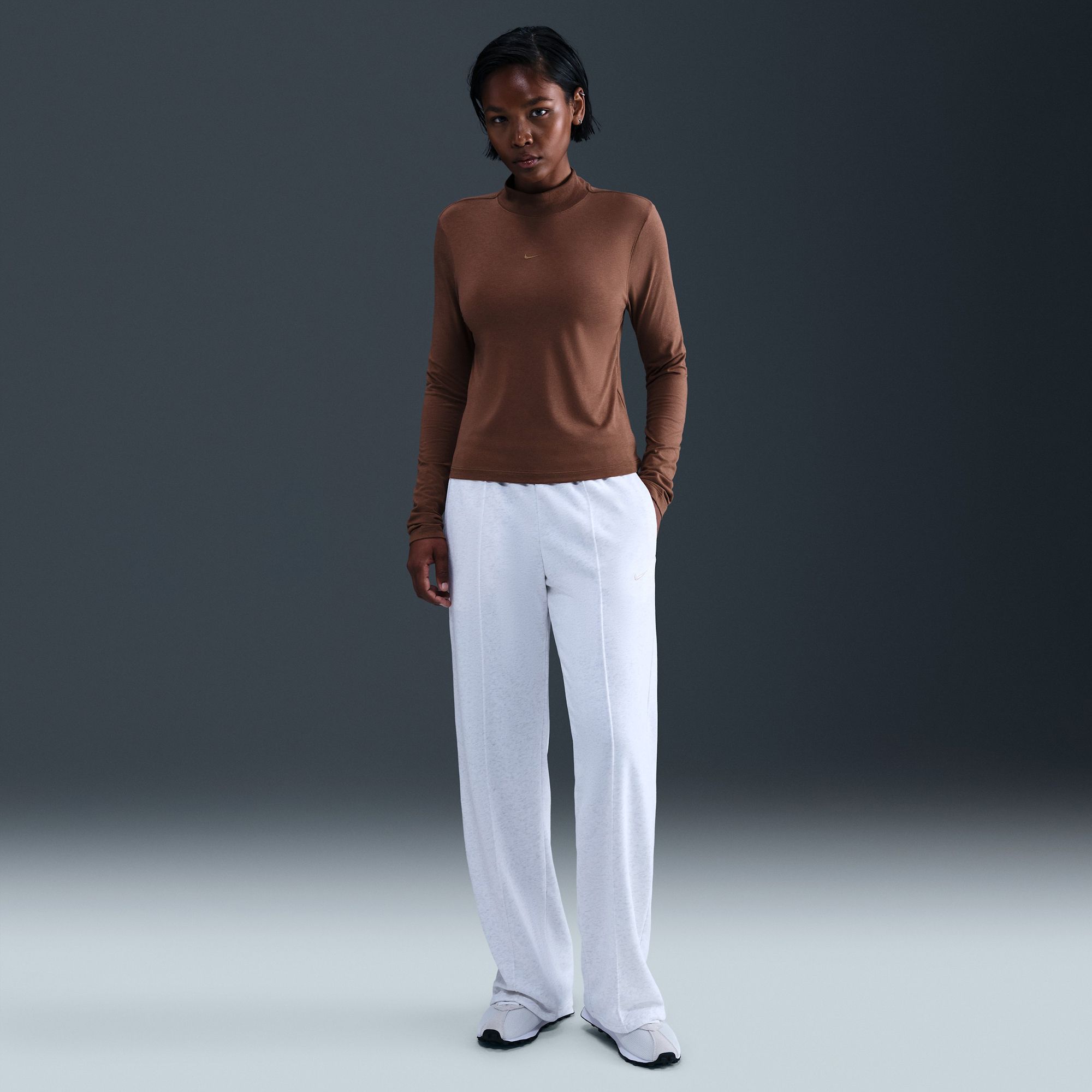 Nike Women's Sportswear Chill Knit Slim Long-Sleeve Mock-Neck T-Shirt product image