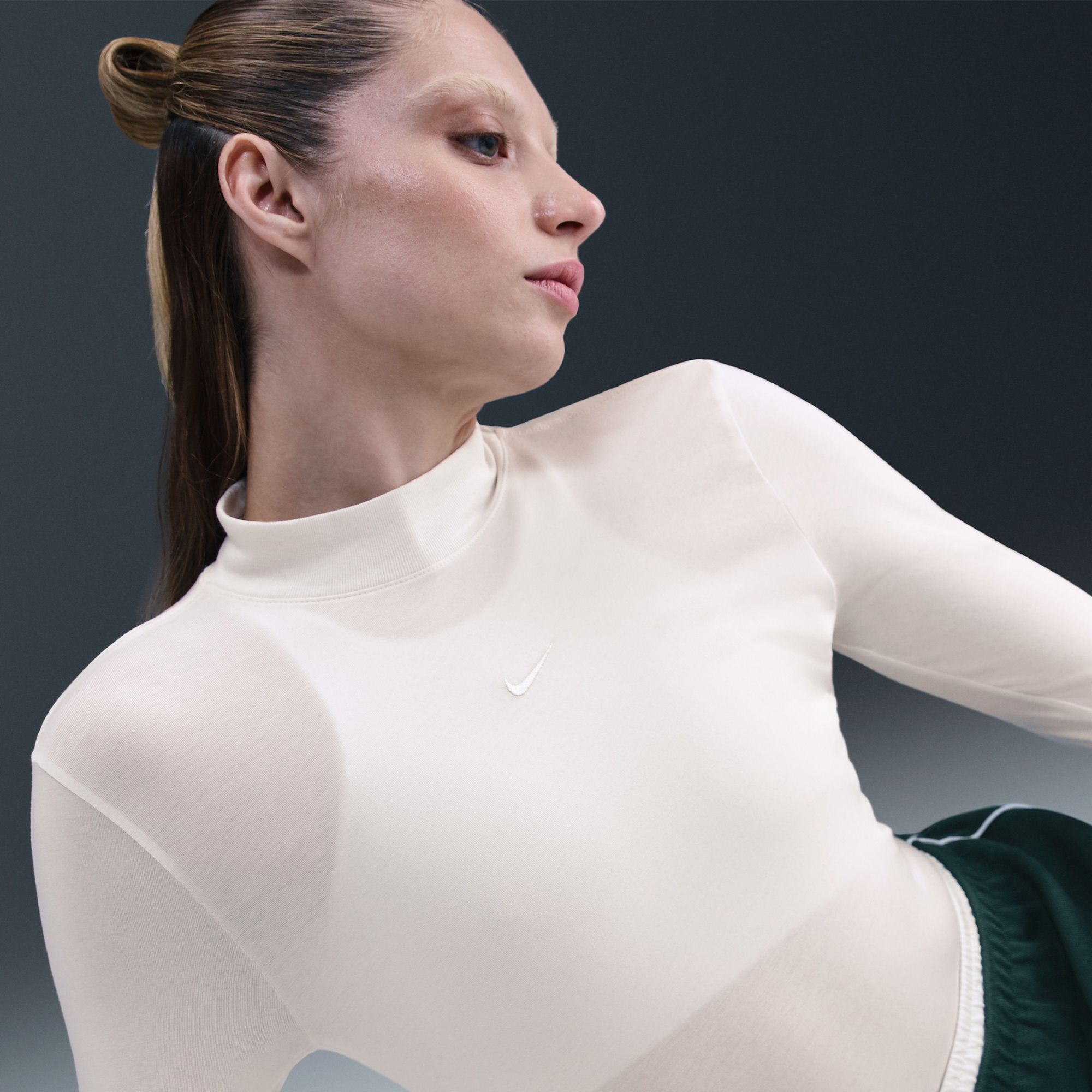 Nike Women's Sportswear Chill Knit Slim Long-Sleeve Mock-Neck T-Shirt product image