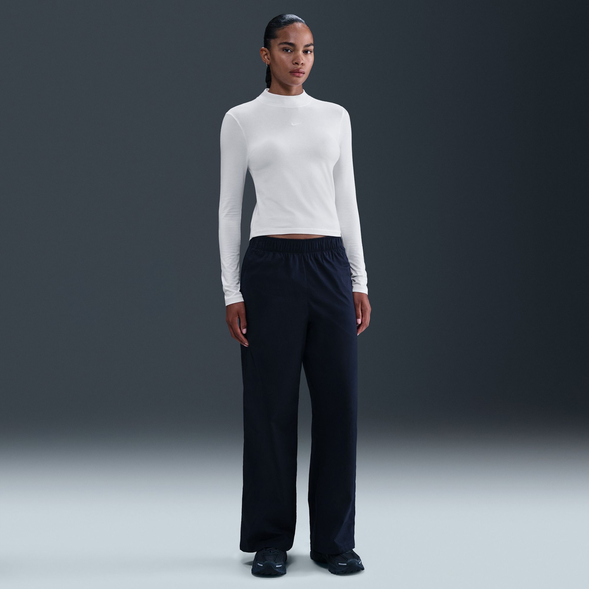 Nike Women's Sportswear Chill Knit Slim Long-Sleeve Mock-Neck T-Shirt product image