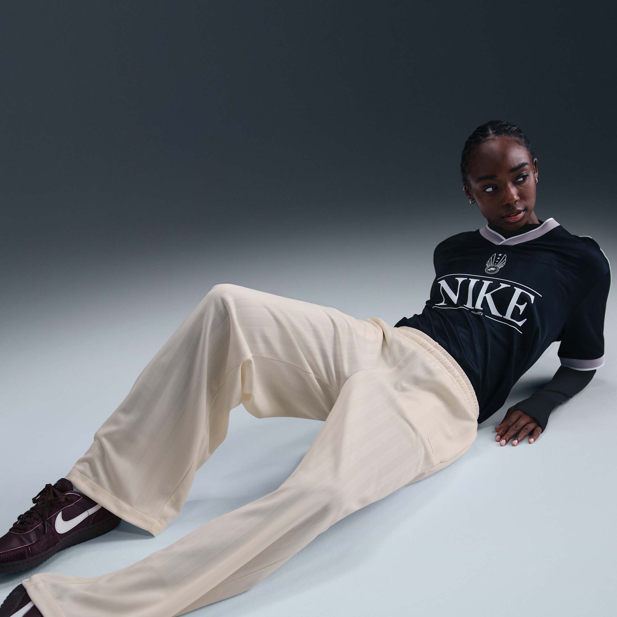 Nike Women's Sportswear Jacquard Striped Track Pants product image