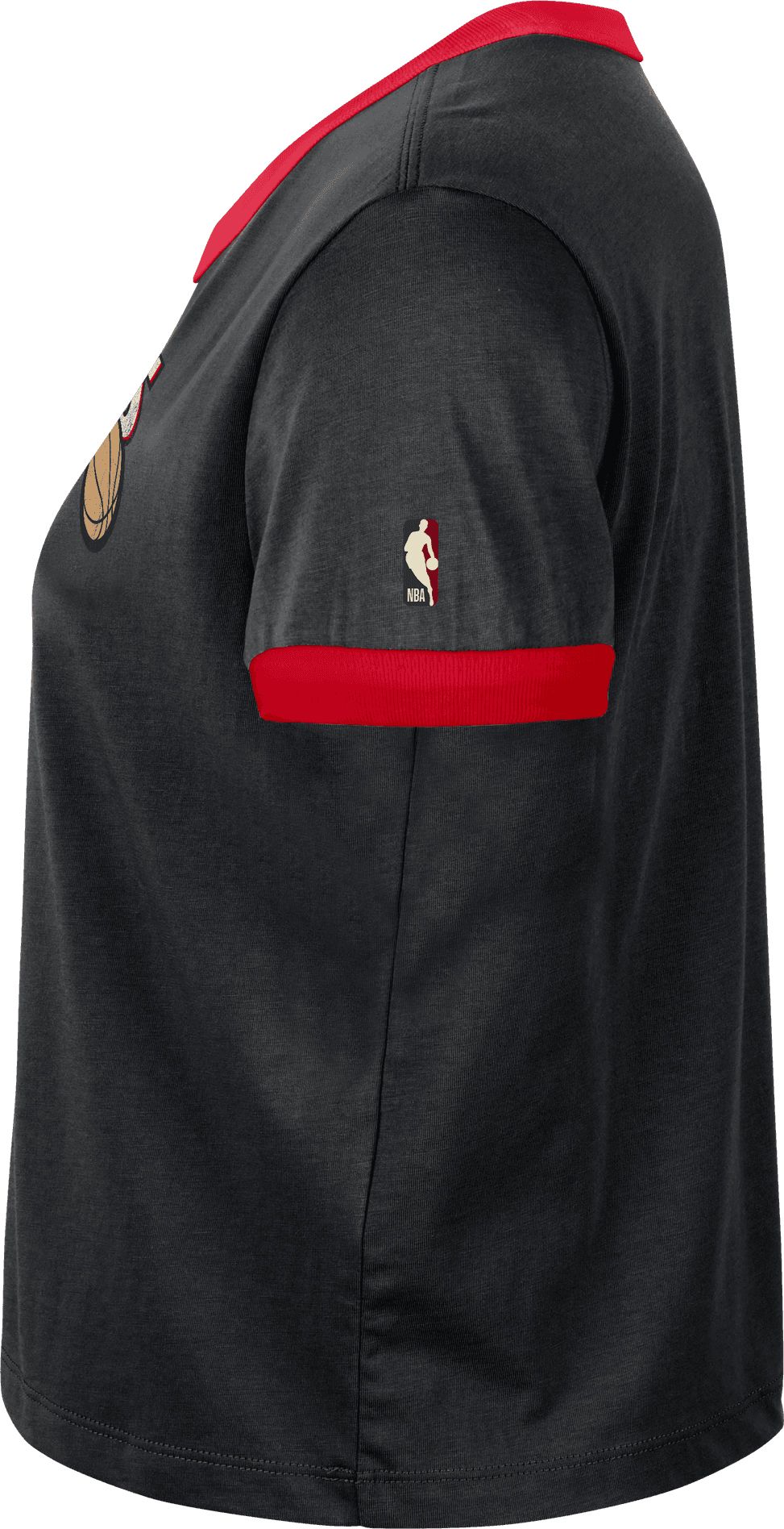 Nike Women's Philadelphia 76ers Black Hardwood Classics Ringer T-Shirt product image