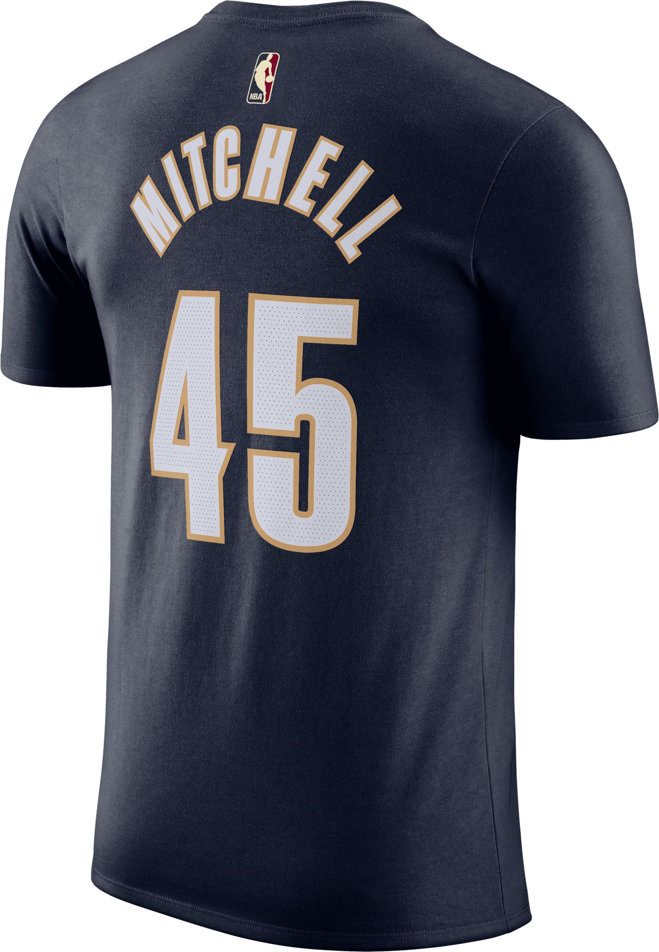 Nike Adult Cleveland Cavaliers Donovan Mitchell #45 Hardwood Classics Navy T-Shirt product image
