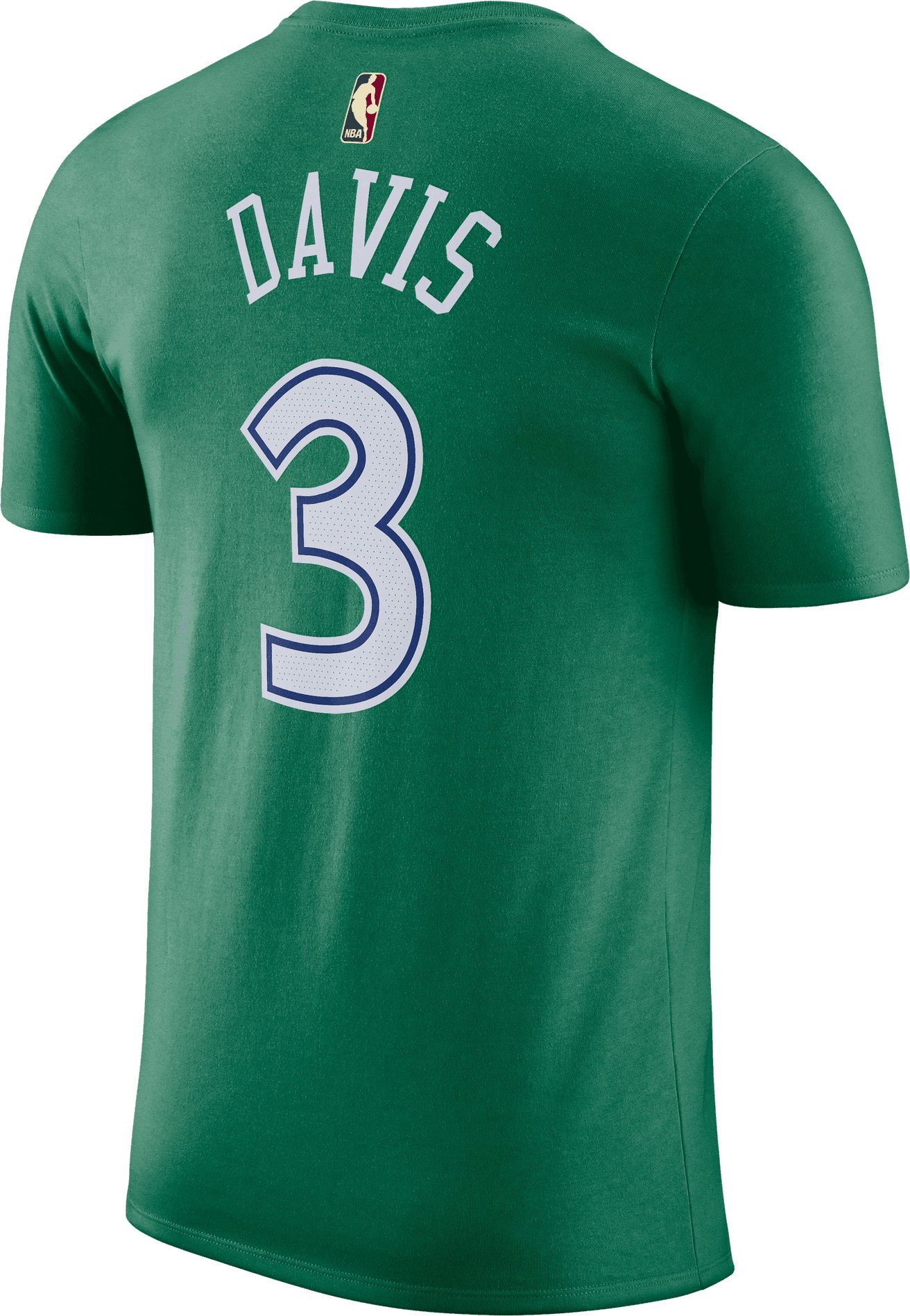 Nike Adult Dallas Mavericks Anthony Davis #3 Green Hardwood Classics T-Shirt product image