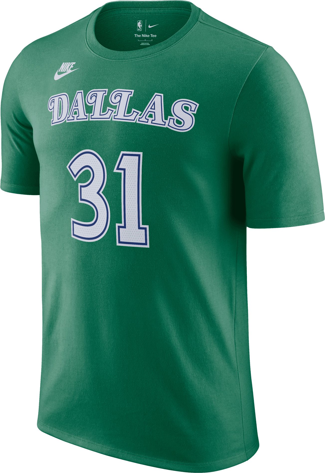 Nike Adult Dallas Mavericks Klay Thompson #31 Green Hardwood Classics T-Shirt product image