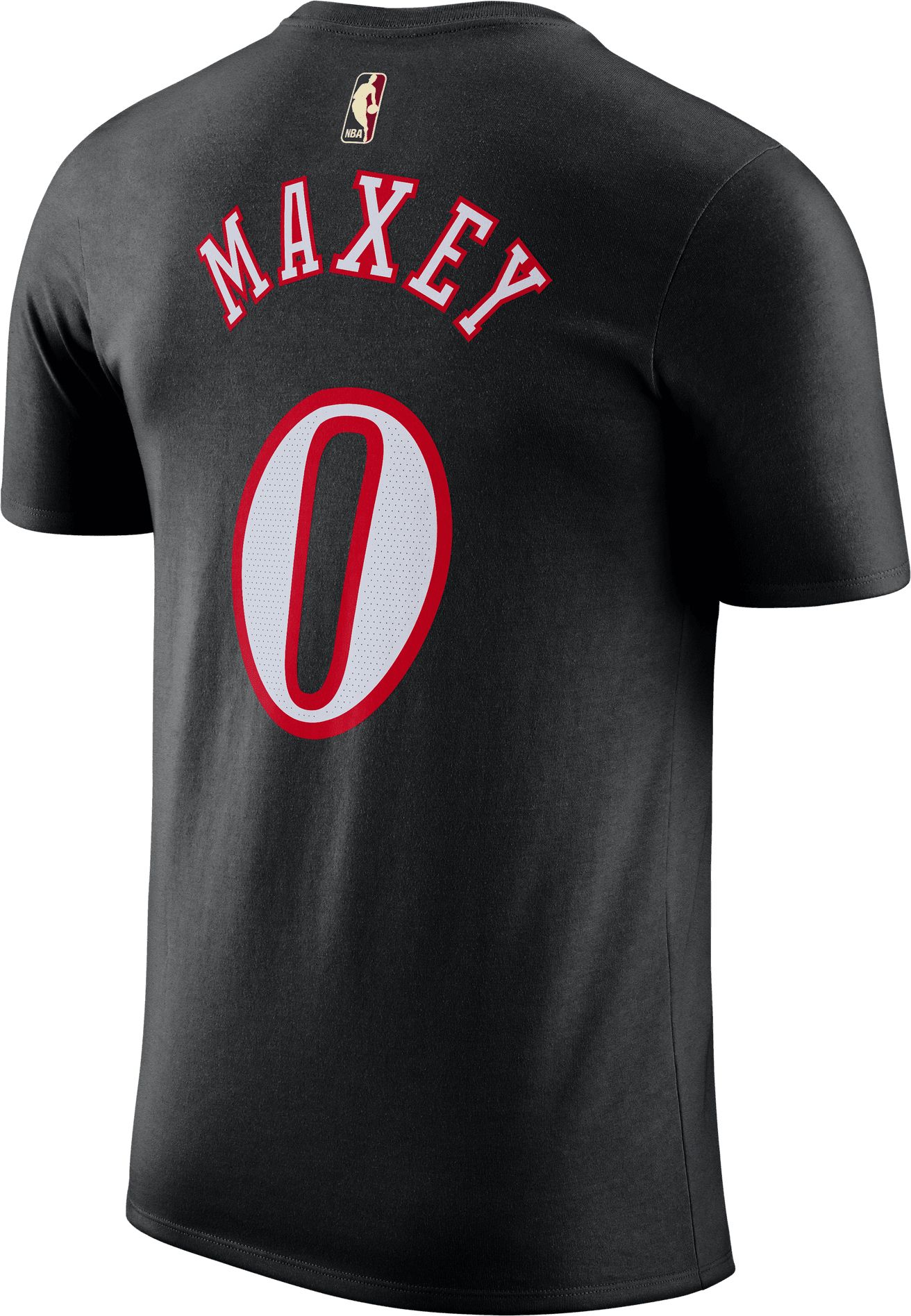 Nike Adult Philadelphia 76ers Tyrese Maxey #0 Black Hardwood Classics T-Shirt product image