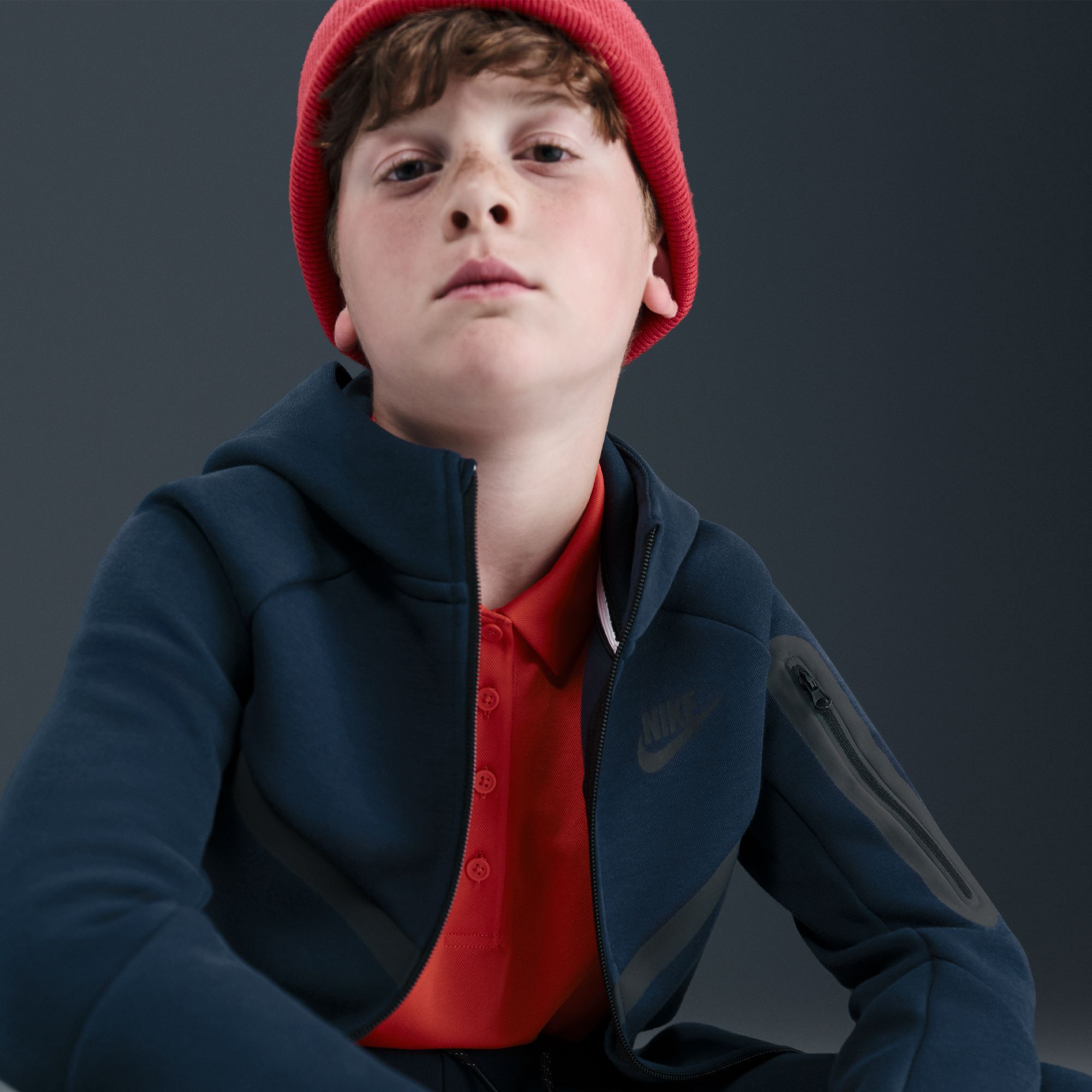 Nike Boys' Tech Fleece Full-Zip Sweatshirt product image