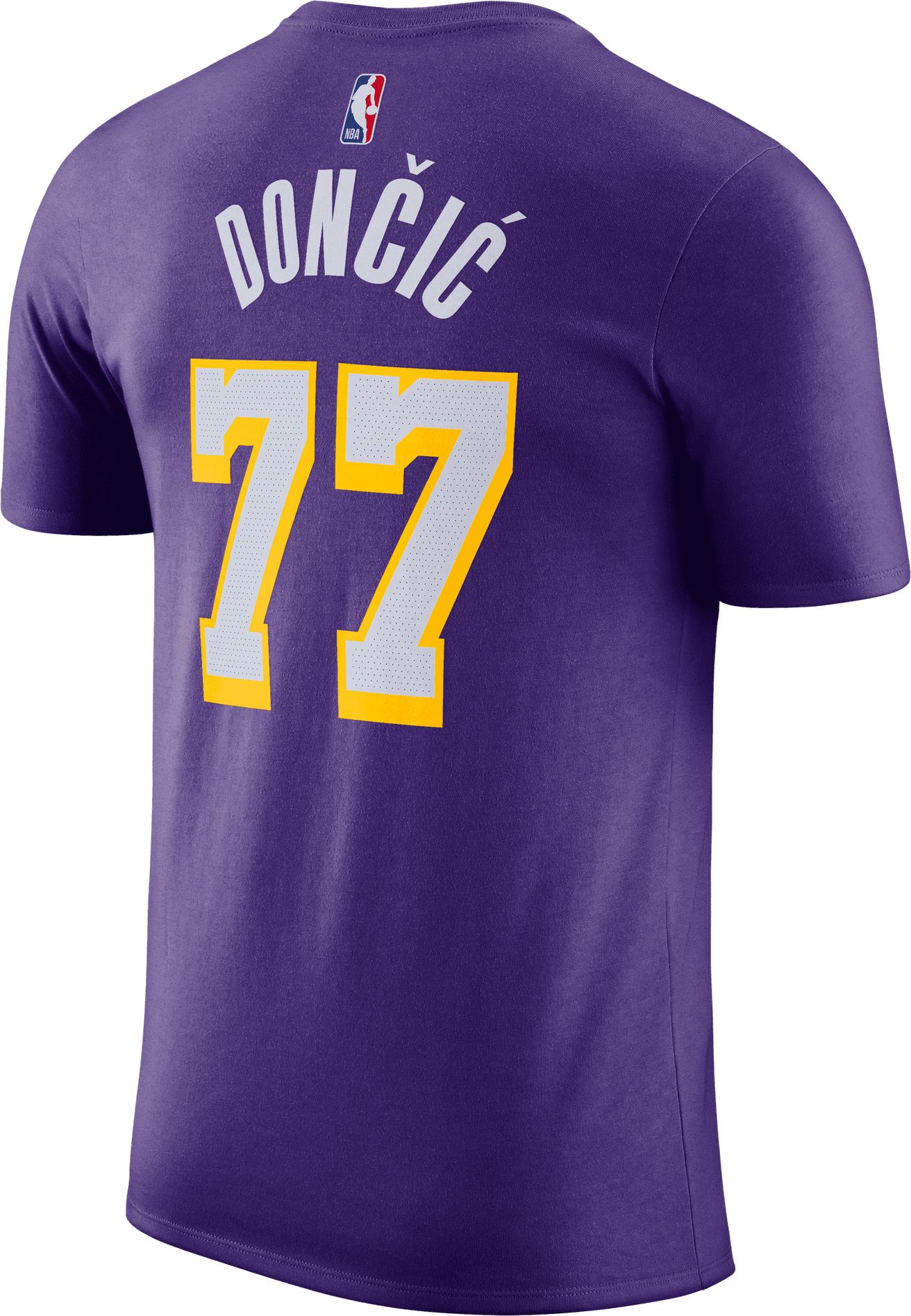 Jordan Adult Los Angeles Lakers Luka Doncic #77 Purple Statement T-Shirt product image