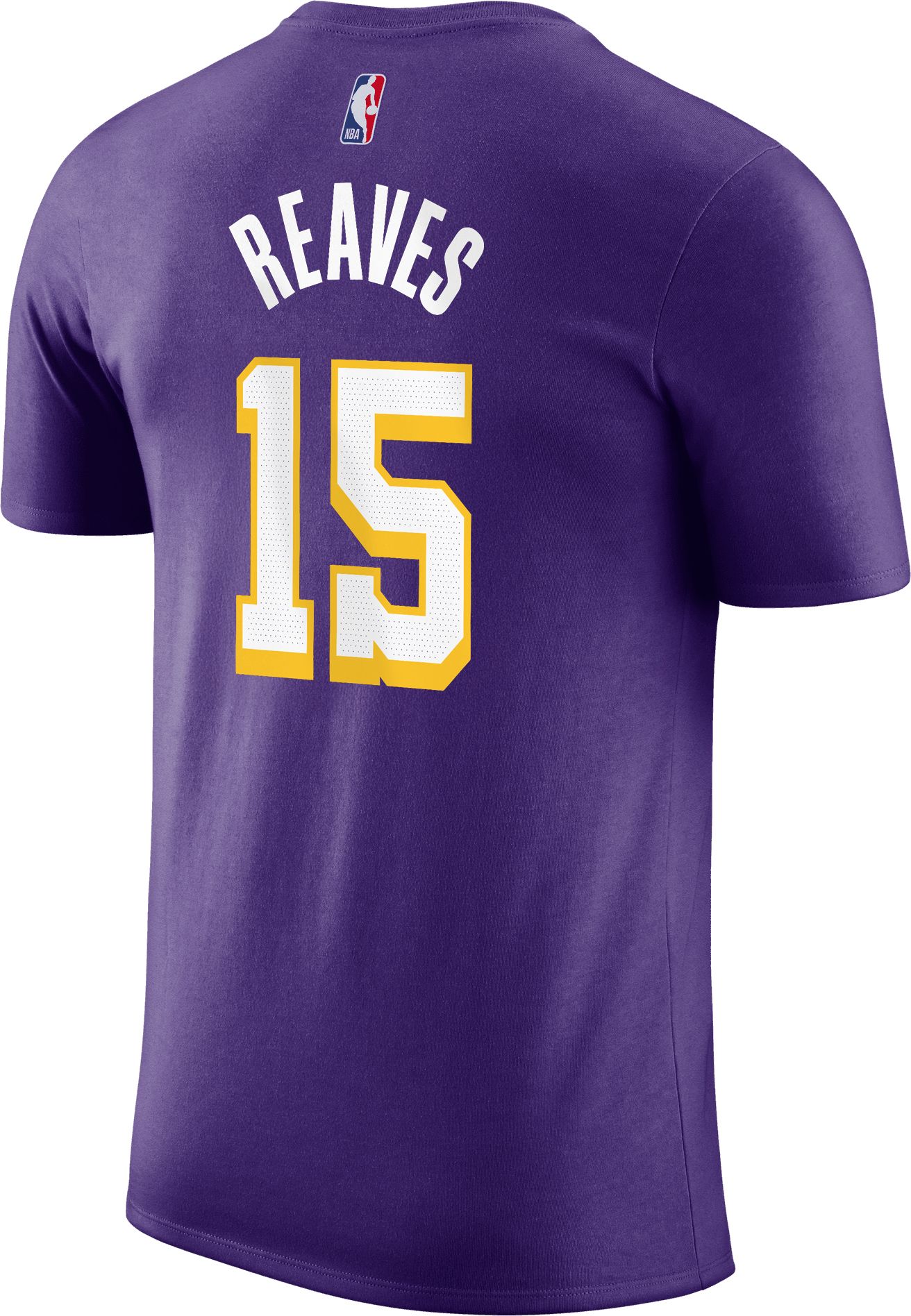 Jordan Adult Los Angeles Lakers Austin Reaves #15 Purple Statement T-Shirt product image