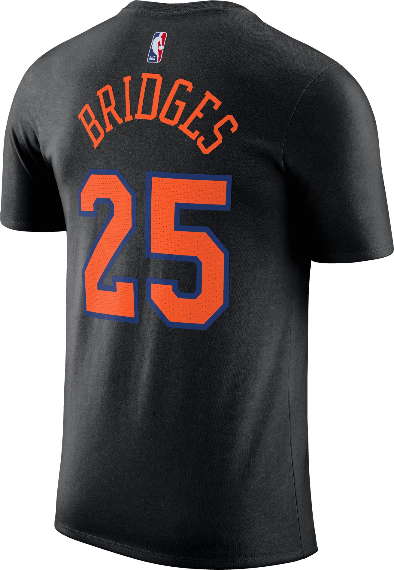 Jordan Adult New York Knicks Mikal Bridges #25 Black Statement T-Shirt product image