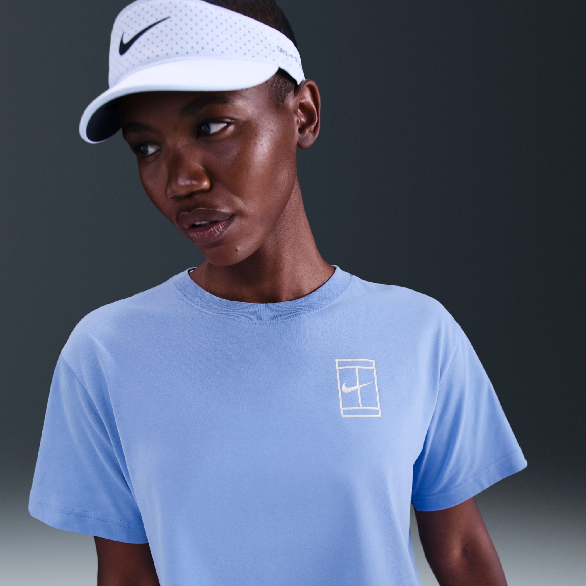 Nike Women's Dri-FIT Slam Short Sleeve Cropped Tennis T-Shirt product image