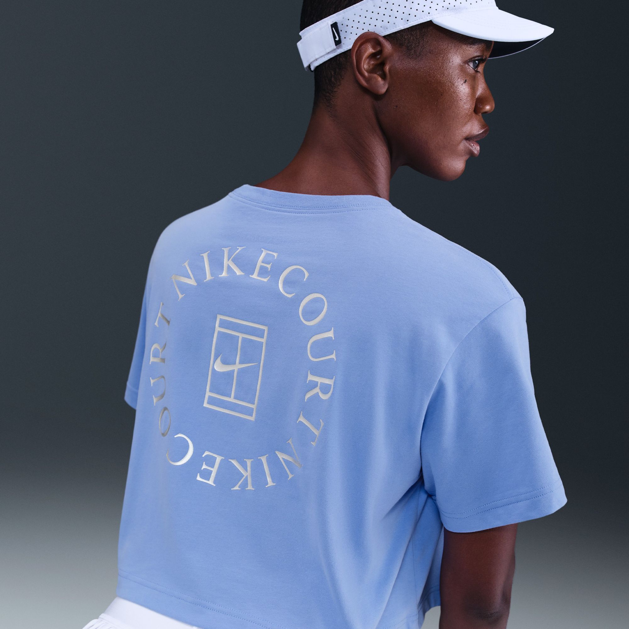 Nike Women's Dri-FIT Slam Short Sleeve Cropped Tennis T-Shirt product image