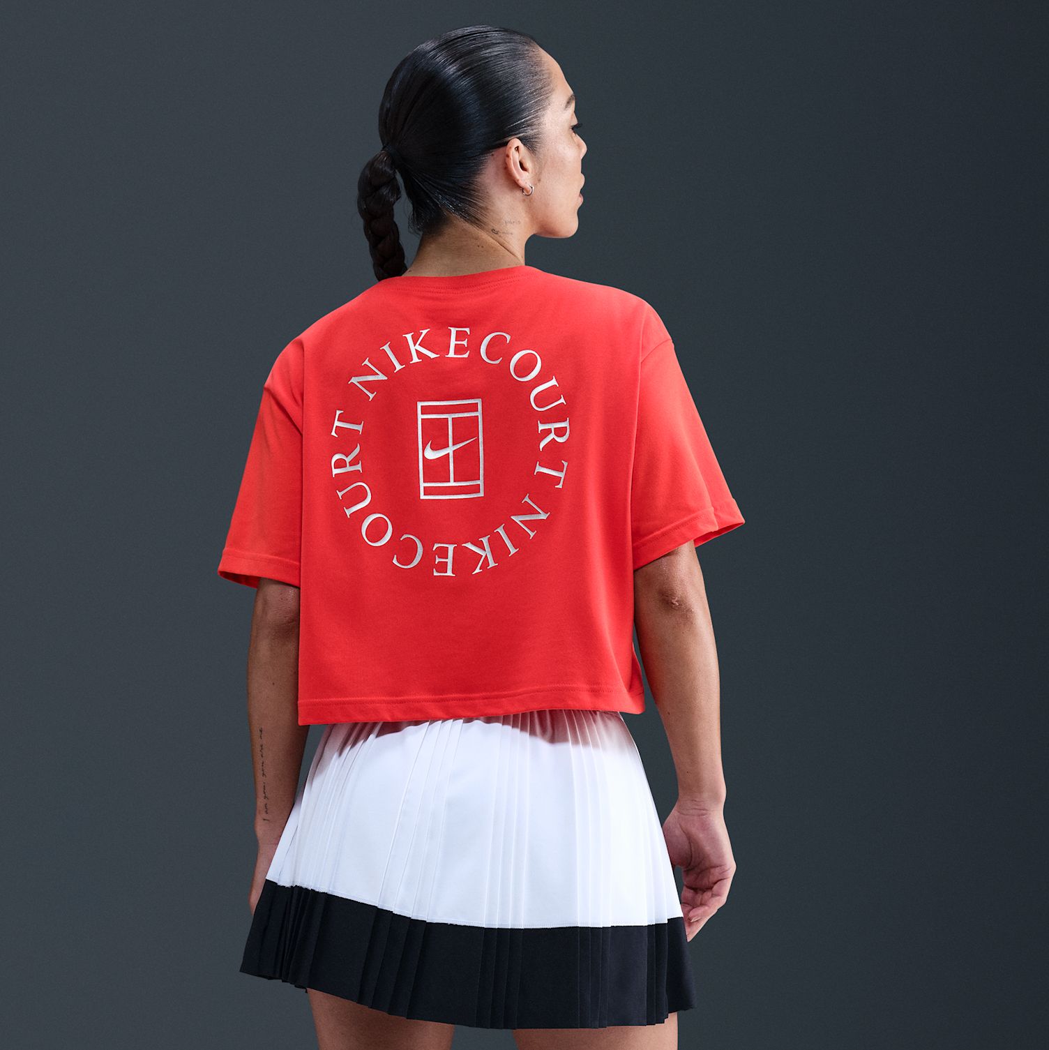 Nike Women's Dri-FIT Slam Short Sleeve Cropped Tennis T-Shirt product image