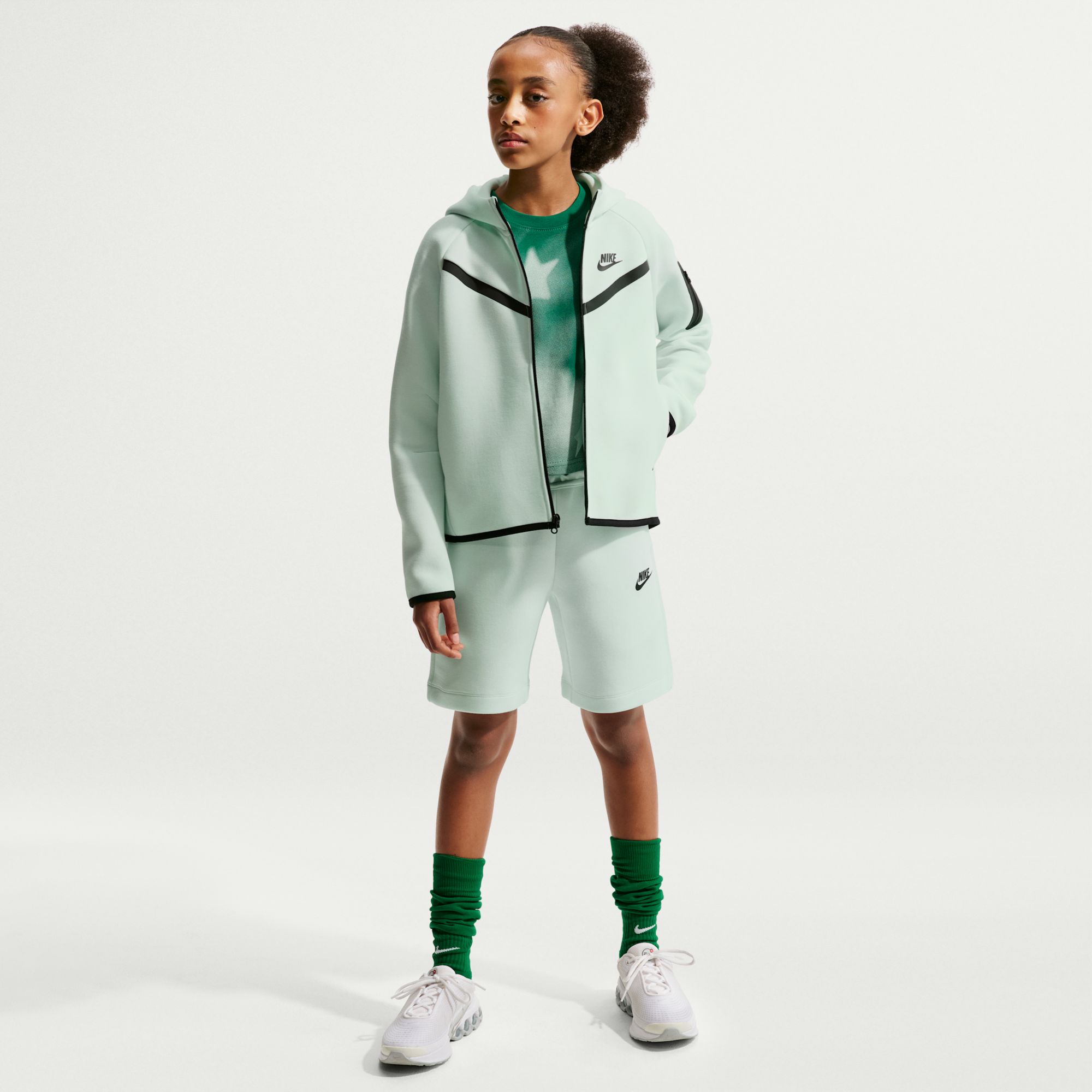 Nike Girls' Sportswear Tech Fleece Full-Zip Hoodie product image