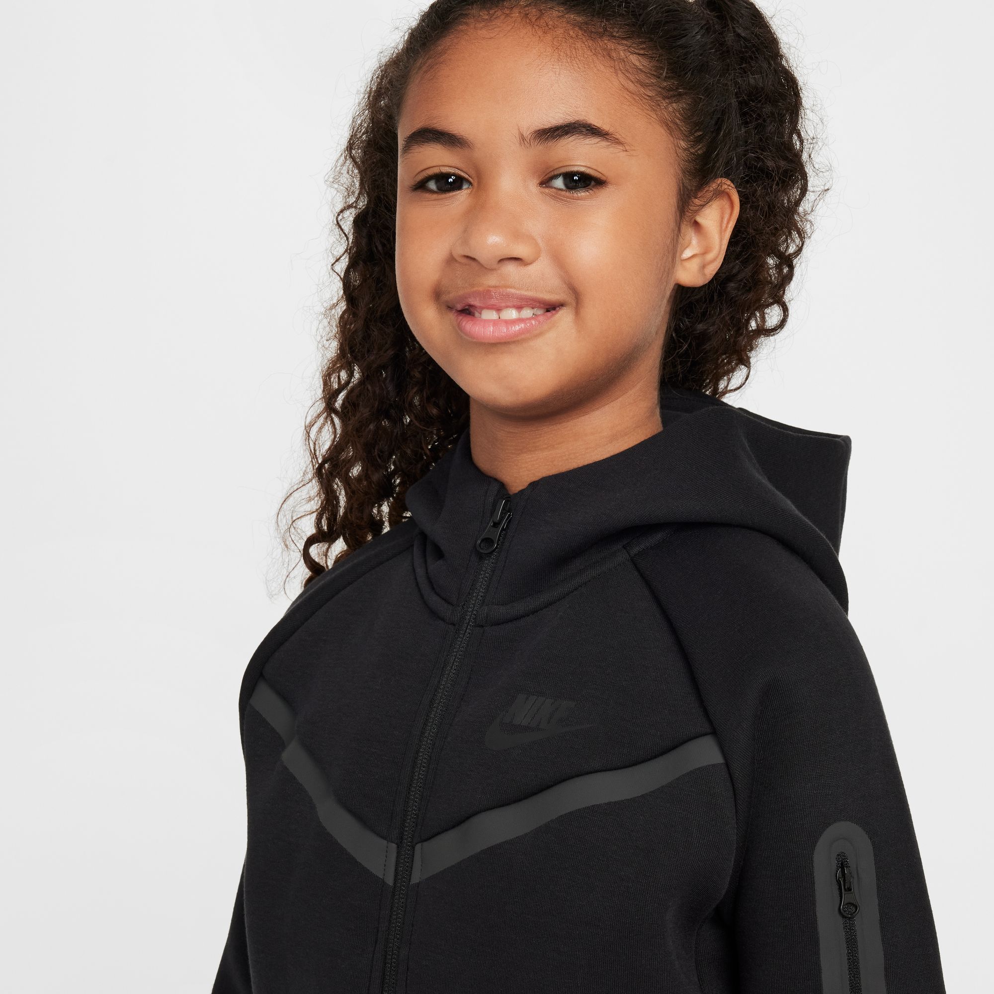 Nike Girls' Sportswear Tech Fleece Full-Zip Hoodie product image
