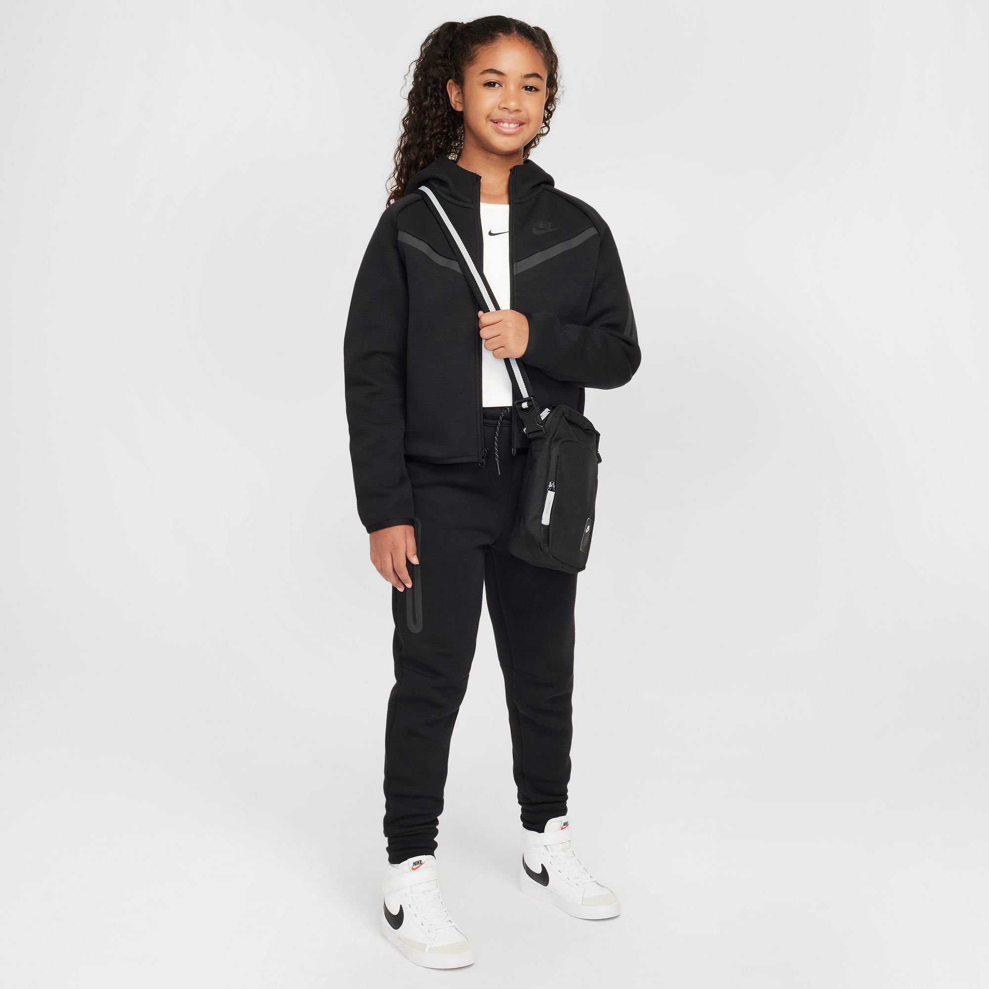 Nike Girls' Sportswear Tech Fleece Full-Zip Hoodie product image