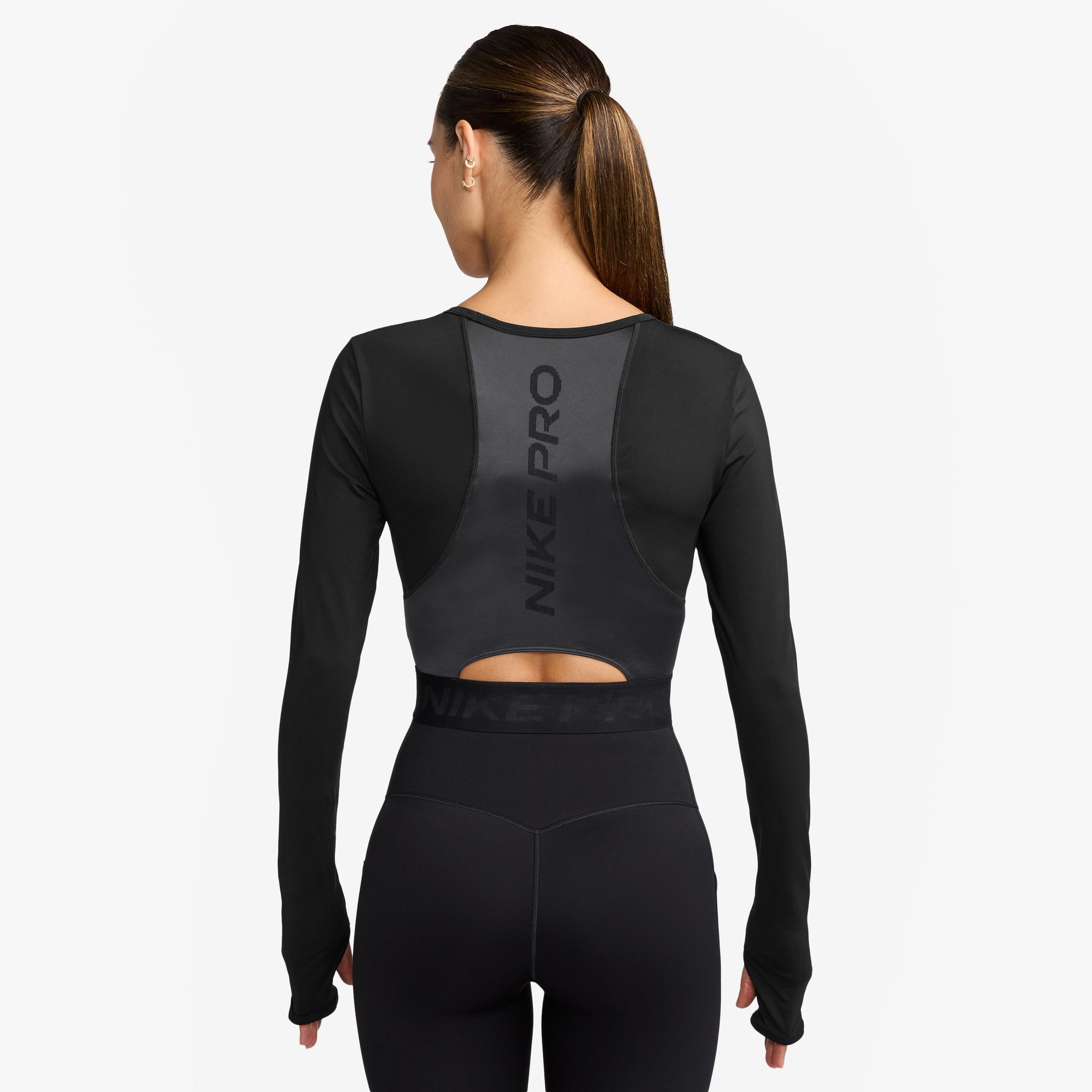 Nike Women's Pro Dri-FIT Cropped Long-Sleeve Top product image