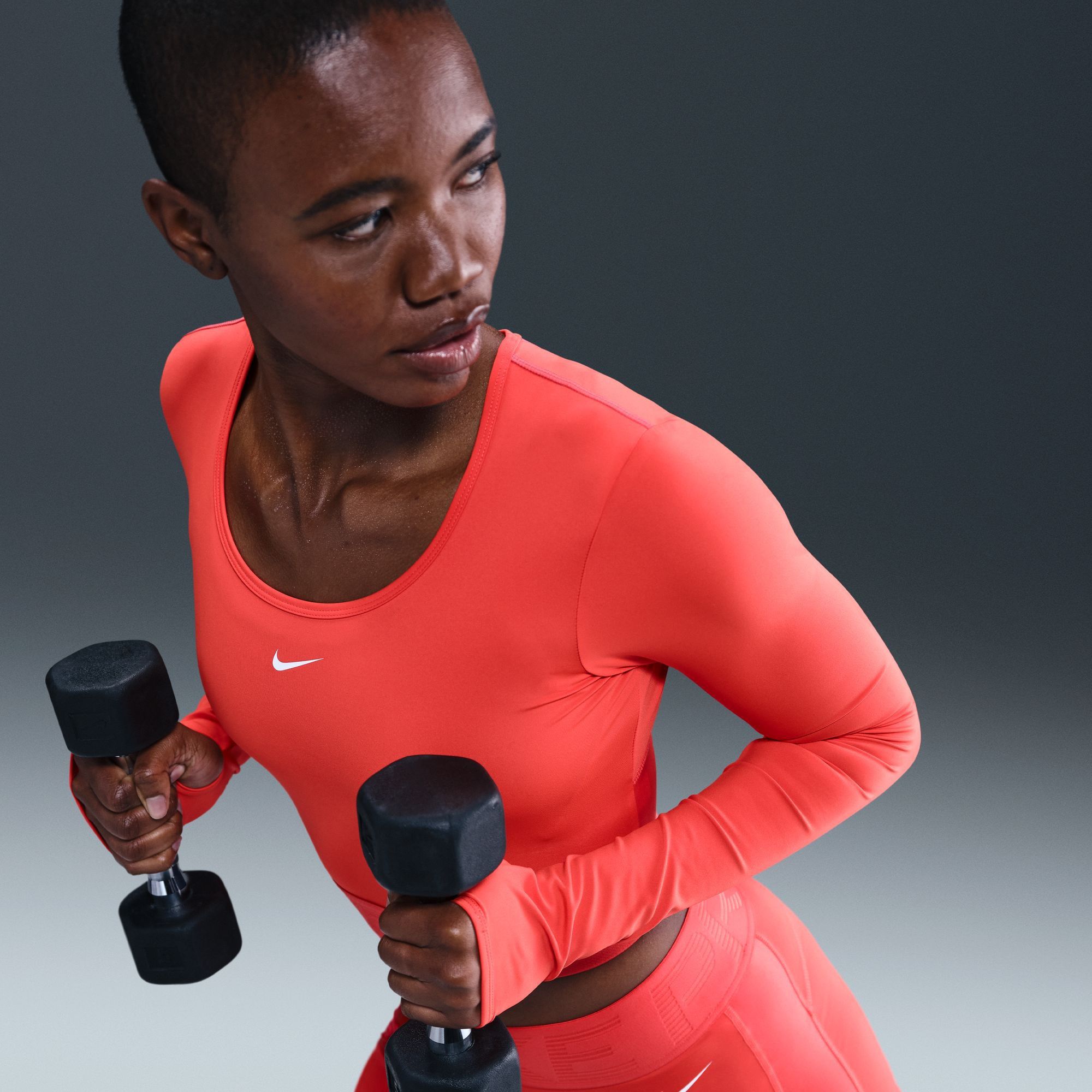 Nike Women's Pro Dri-FIT Cropped Long-Sleeve Top product image