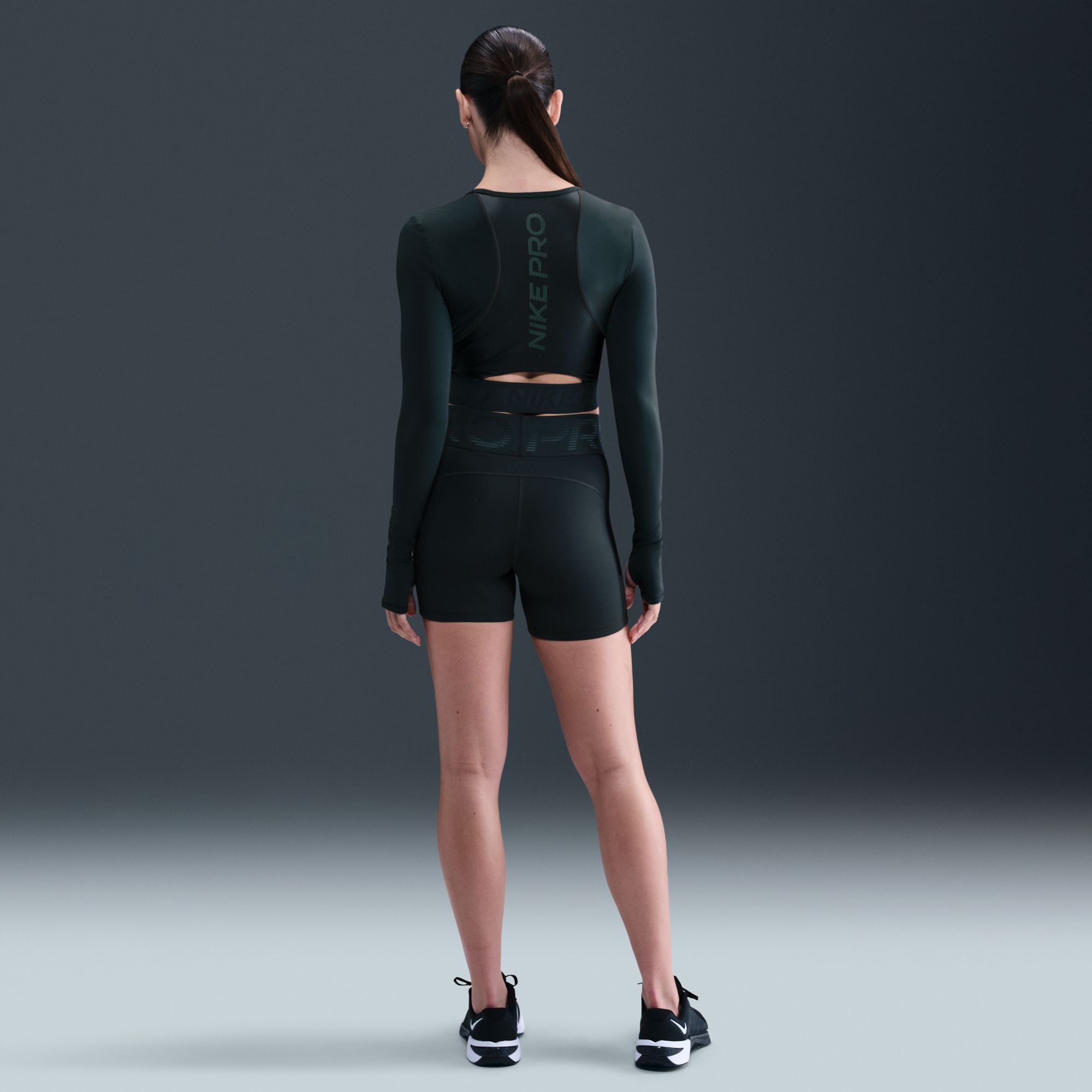 Nike Women's Pro Dri-FIT Cropped Long-Sleeve Top product image