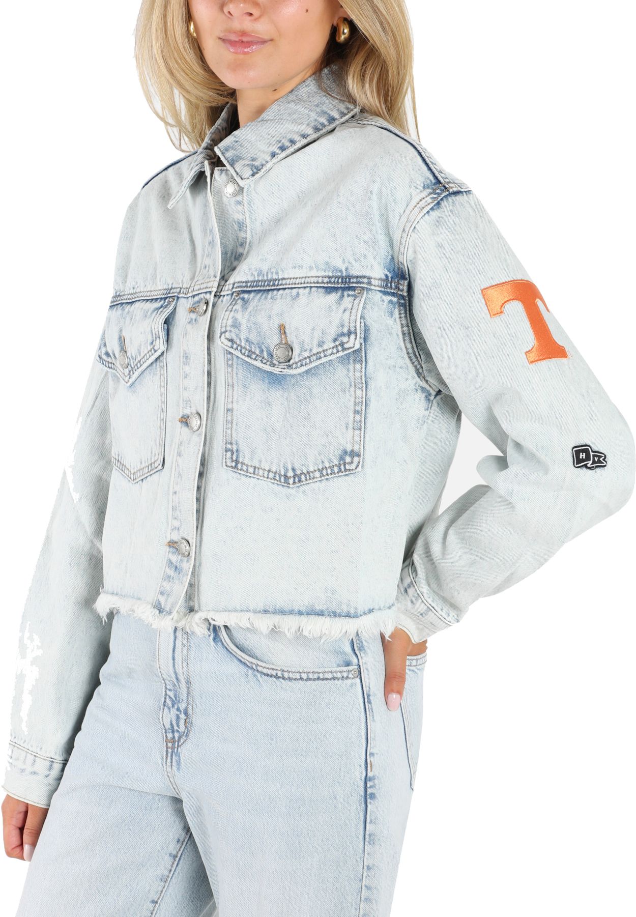 Hype and Vice Women's Tennessee Volunteers Blue Jean Jacket product image