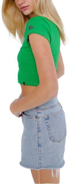 Hype and Vice Women's Boston Celtics White Cali T-Shirt product image