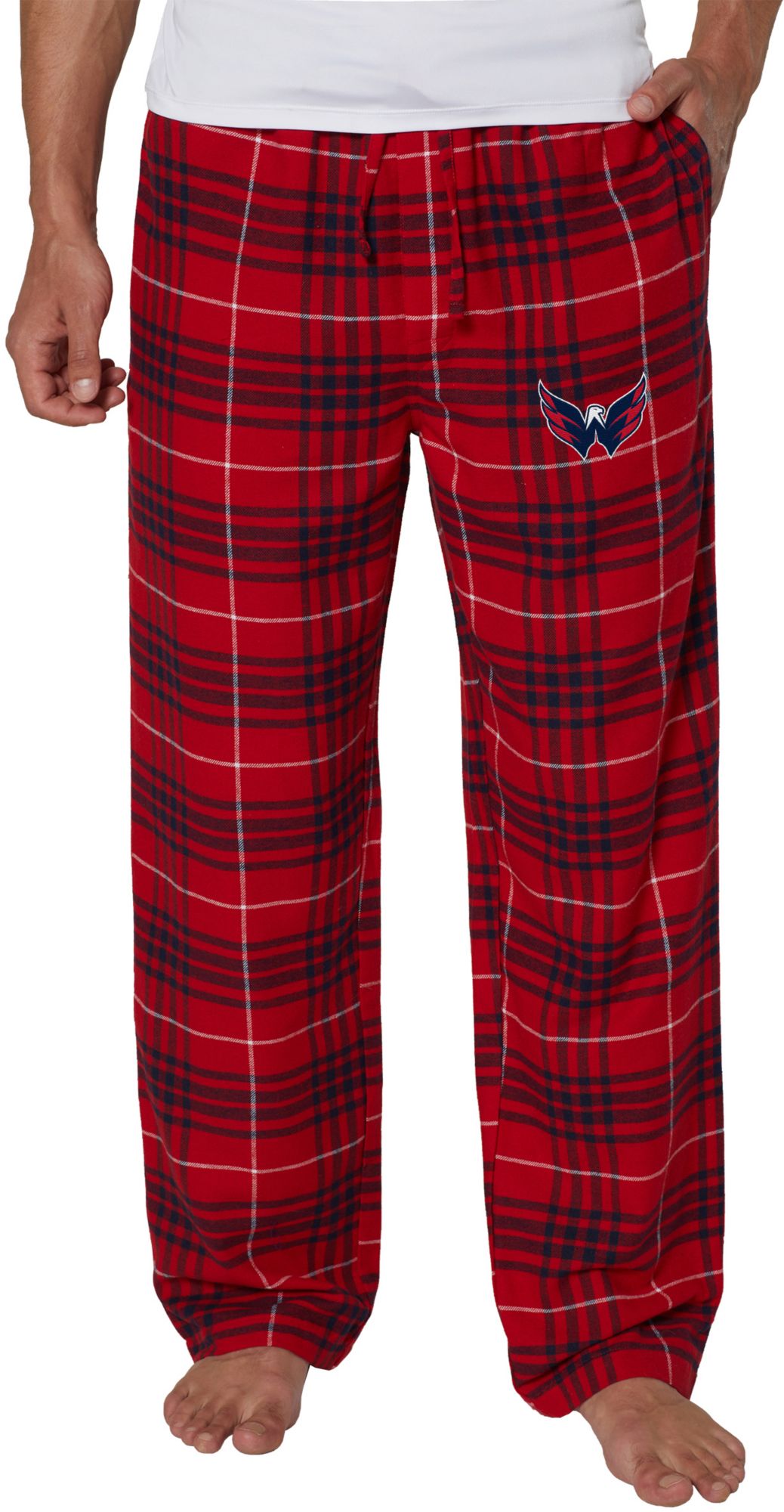 Concepts Sport Men's Washington Capitals Flannel Red Pajama Pants