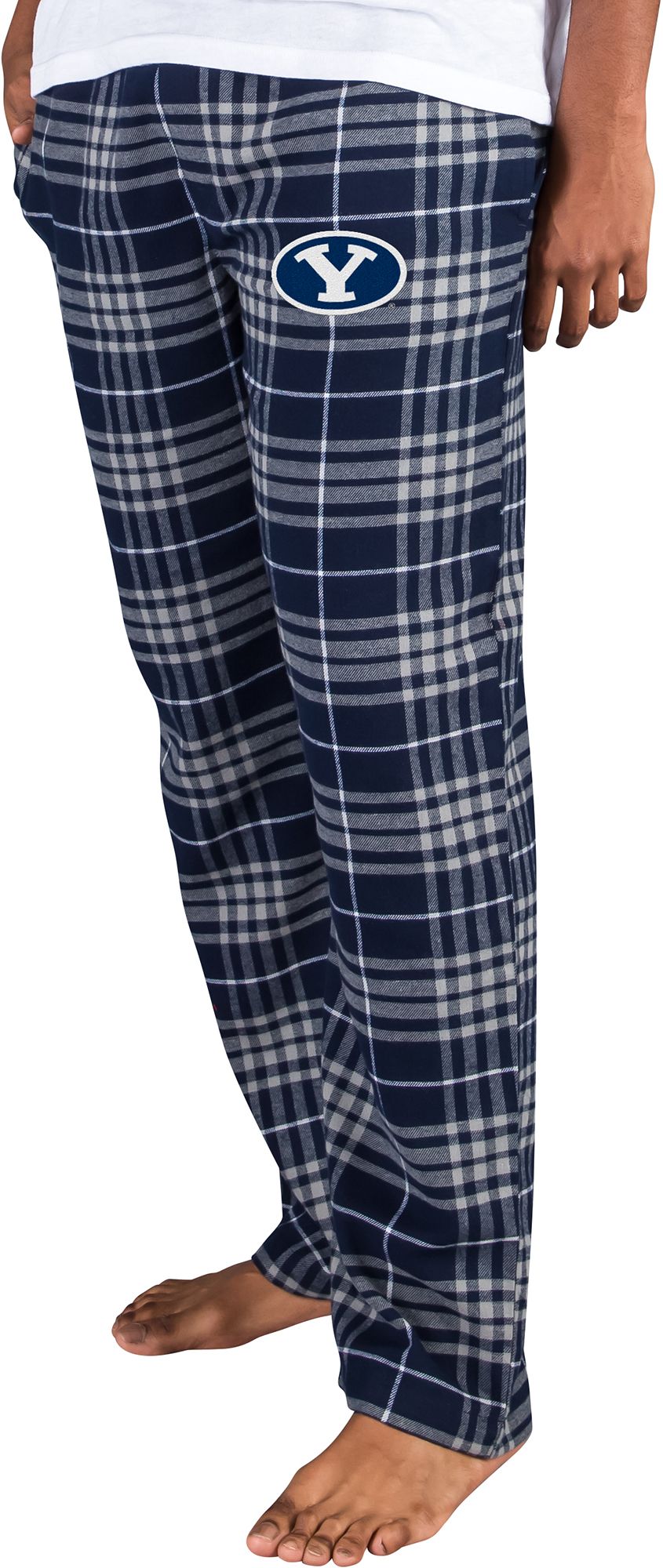 College Concepts Men's BYU Cougars Blue Concord Flannel Pants